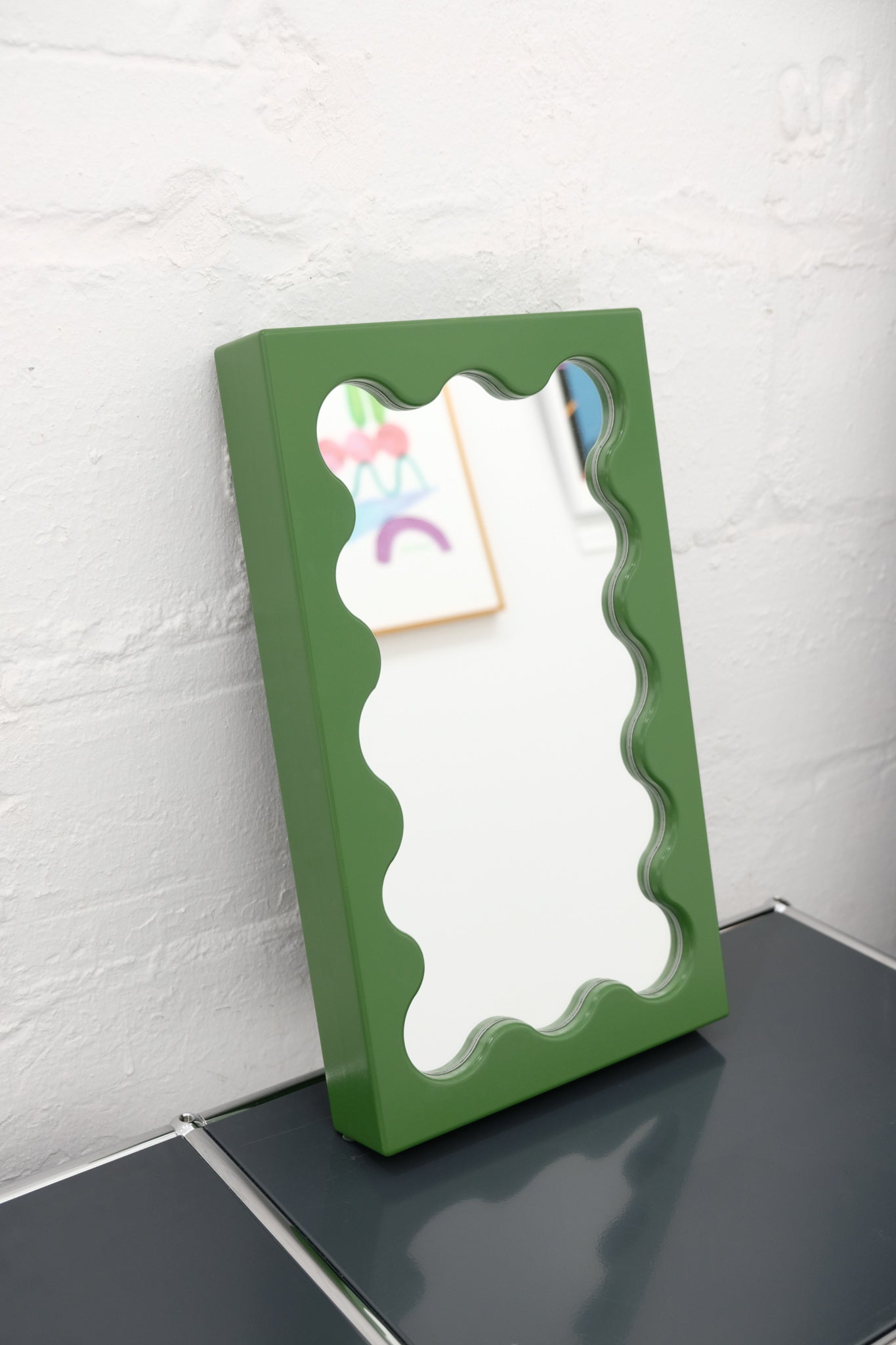 Dark Green Curvy Micro Mirror – renewfinds