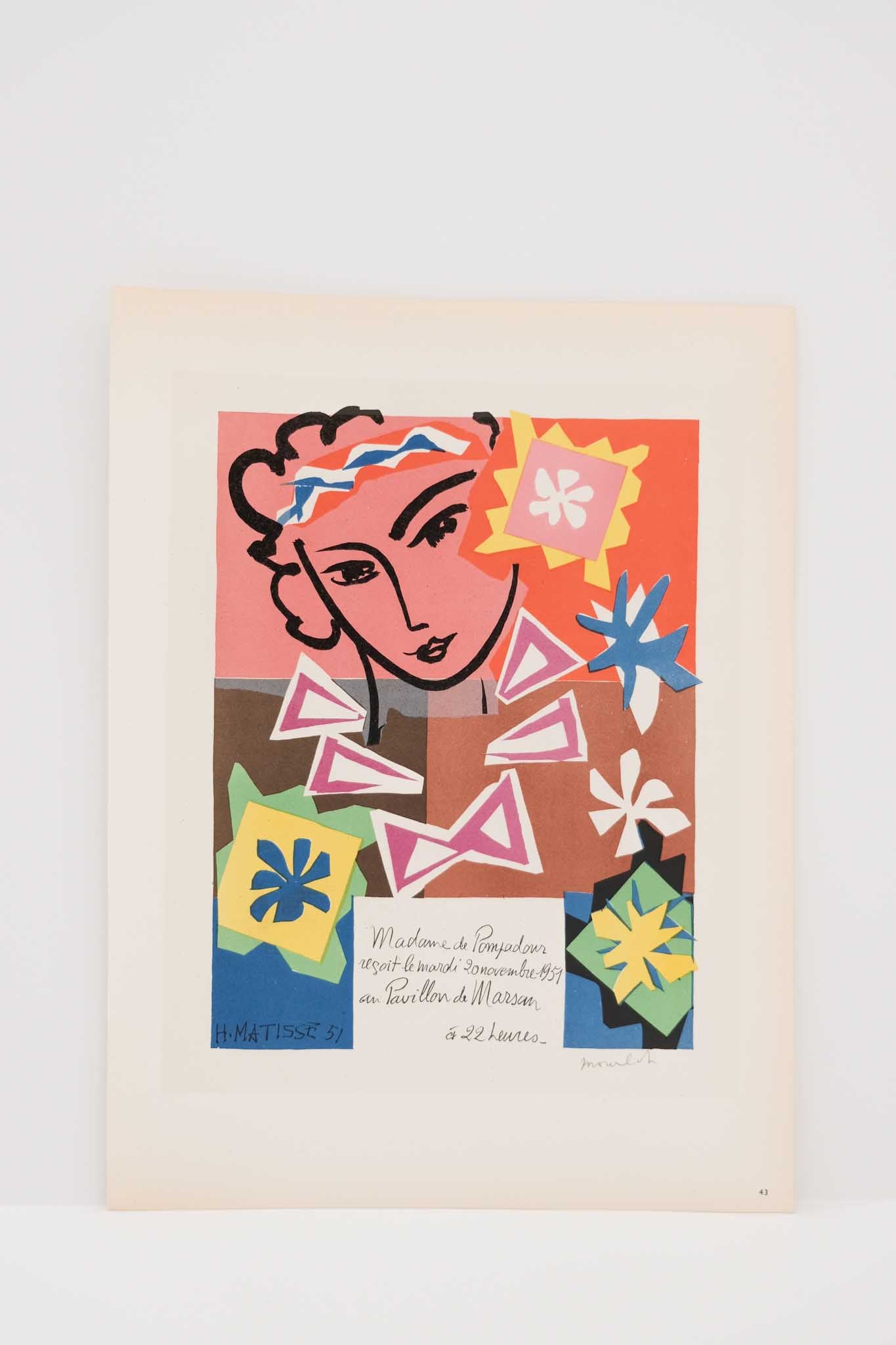 Henri Matisse 1951 Madame de Pompadour Page 43 – renewfinds