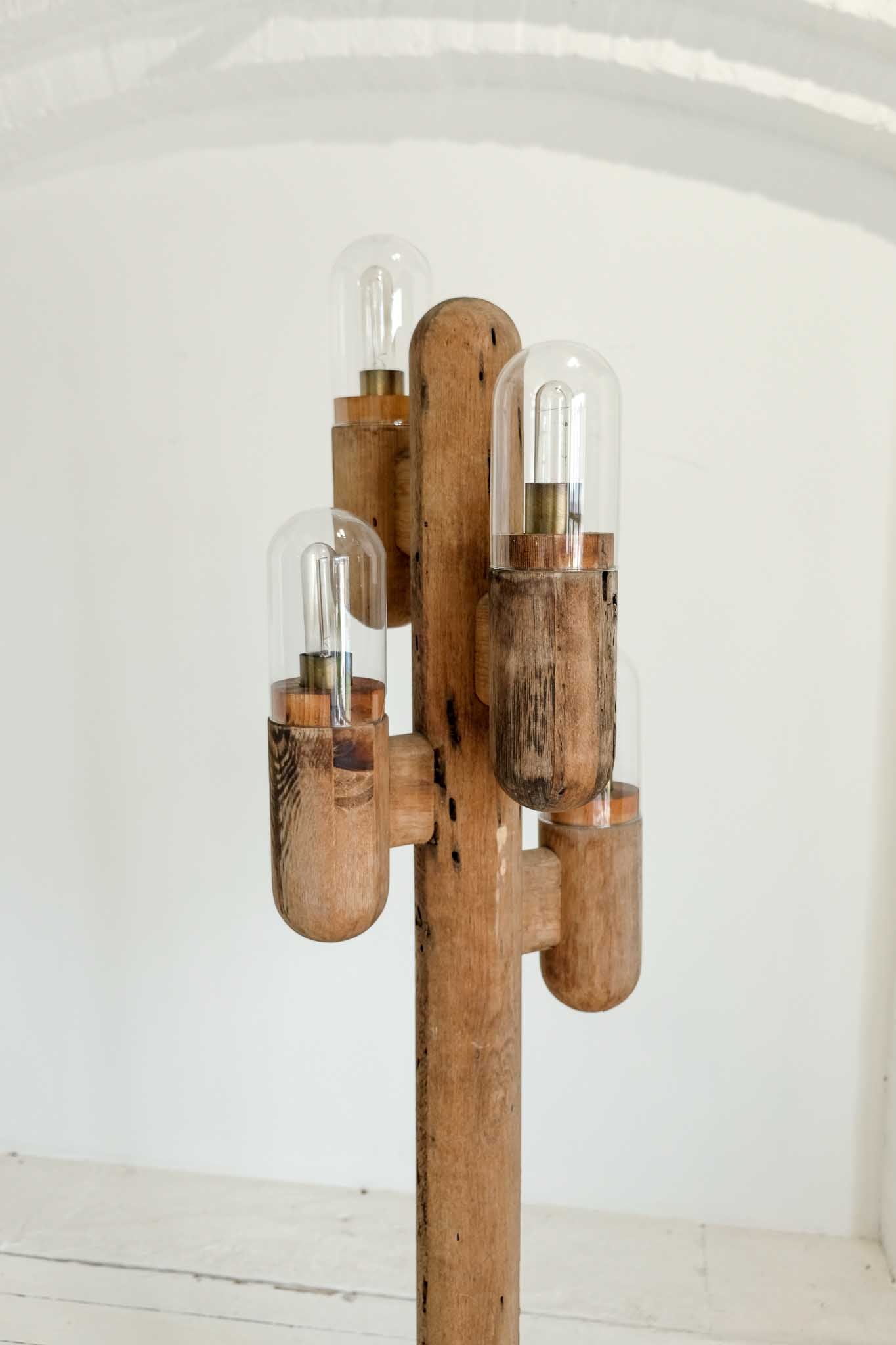 Modeline Wood Cactus Floor Lamp