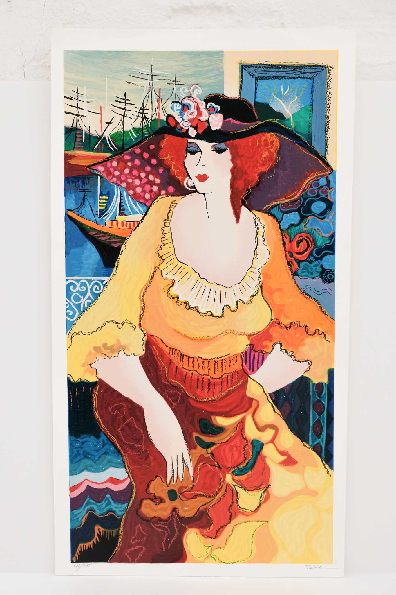 Patrica Govezensky Lady in Yellow Dress Print  renewfinds