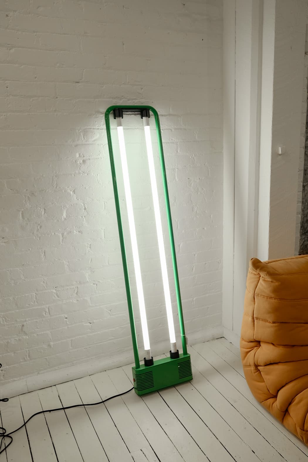 Green Neon Floor Lamp by Gian N. Gigante for Zerbetto : RENTAL