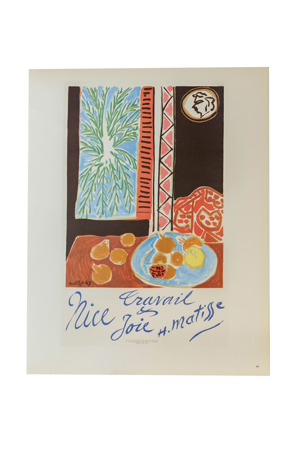 Henri Matisse Nice, Travail et Joie Page 40