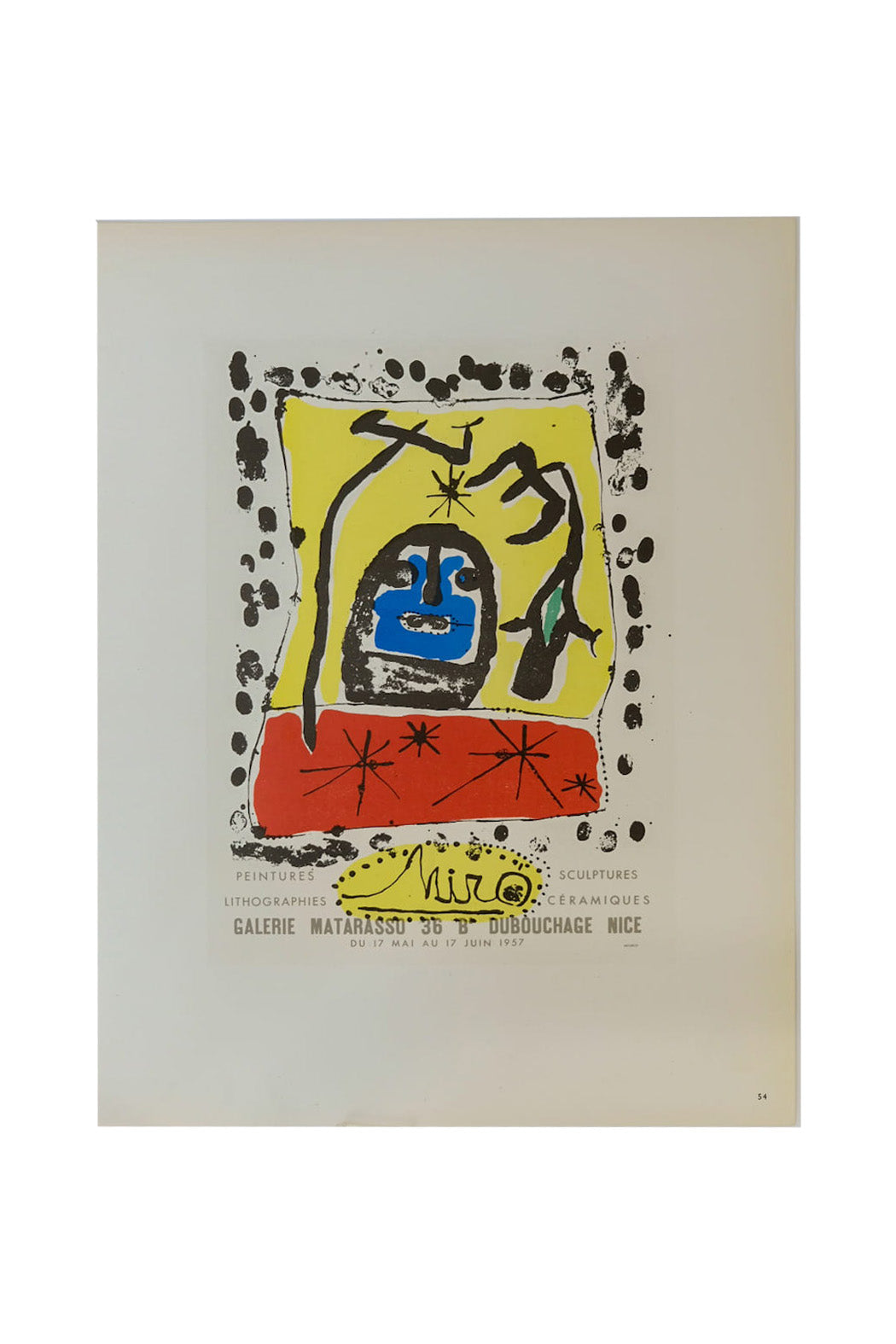 Joan Miro Galerie Matarasso Page 54
