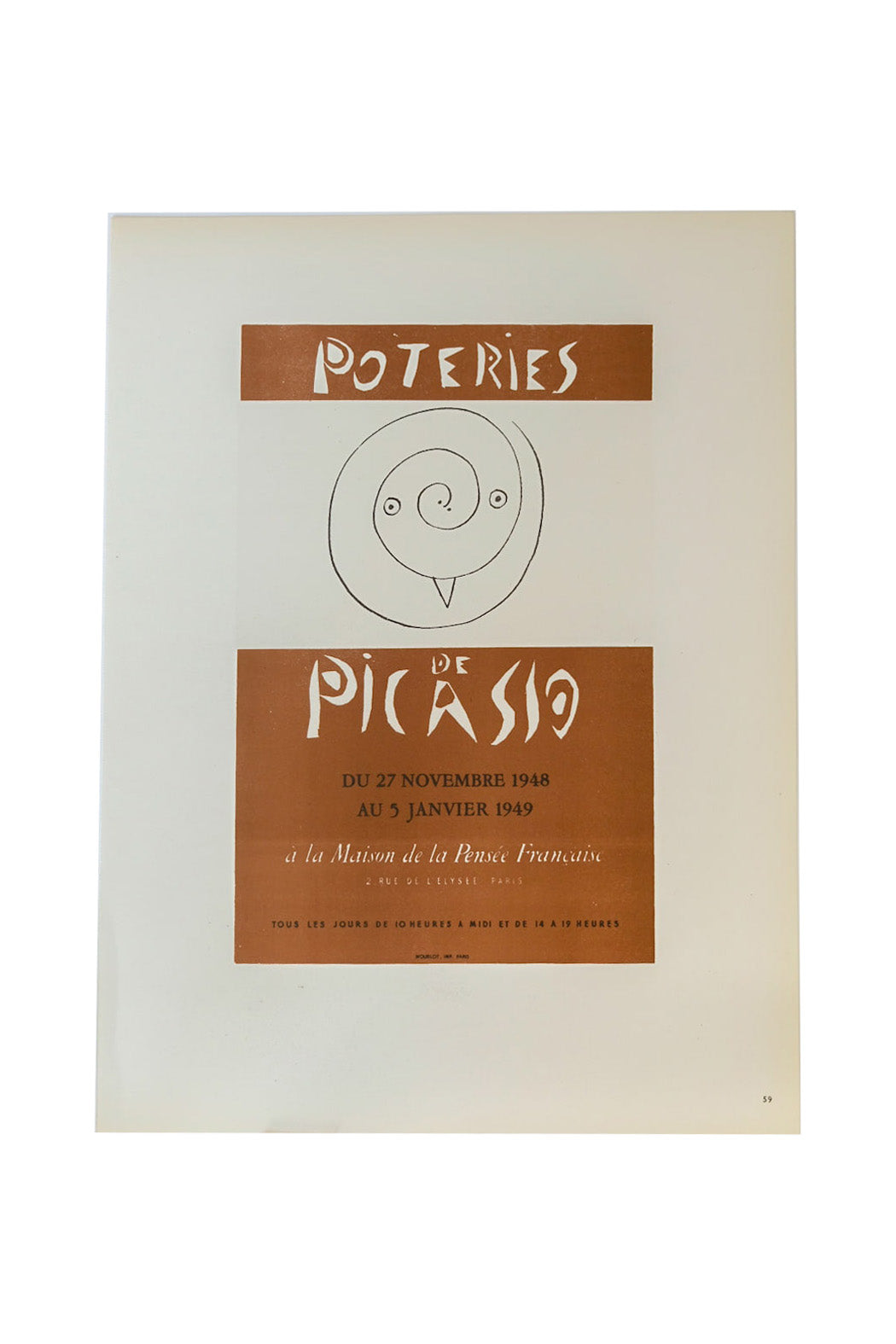 Pablo Picasso Poteries De Picasso Page 59