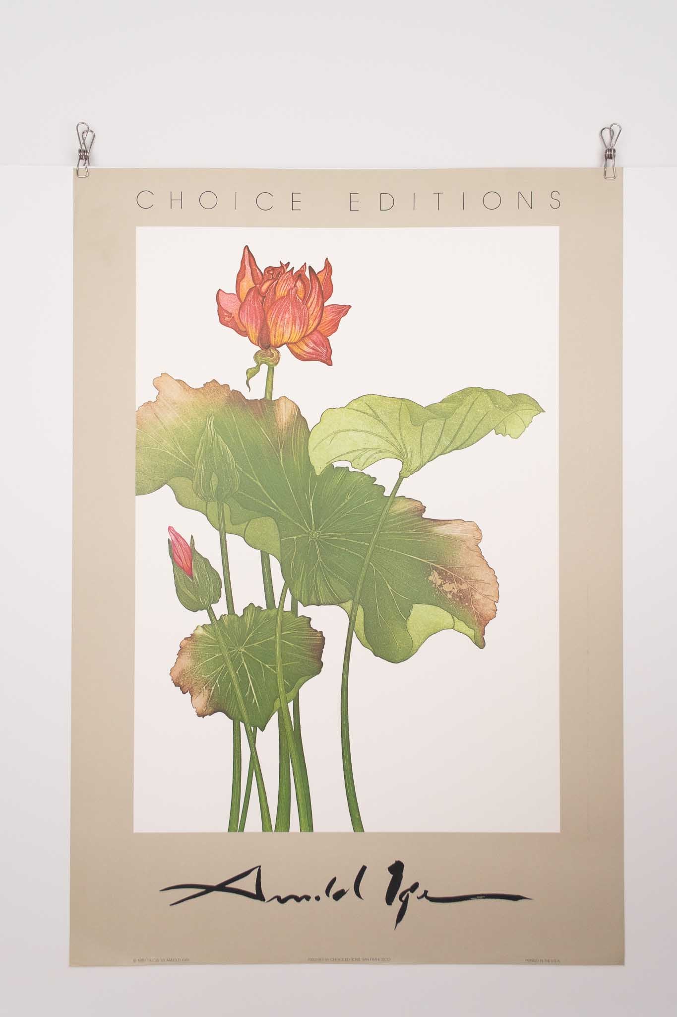 Arnold Iger 1981 "Lotus" Print