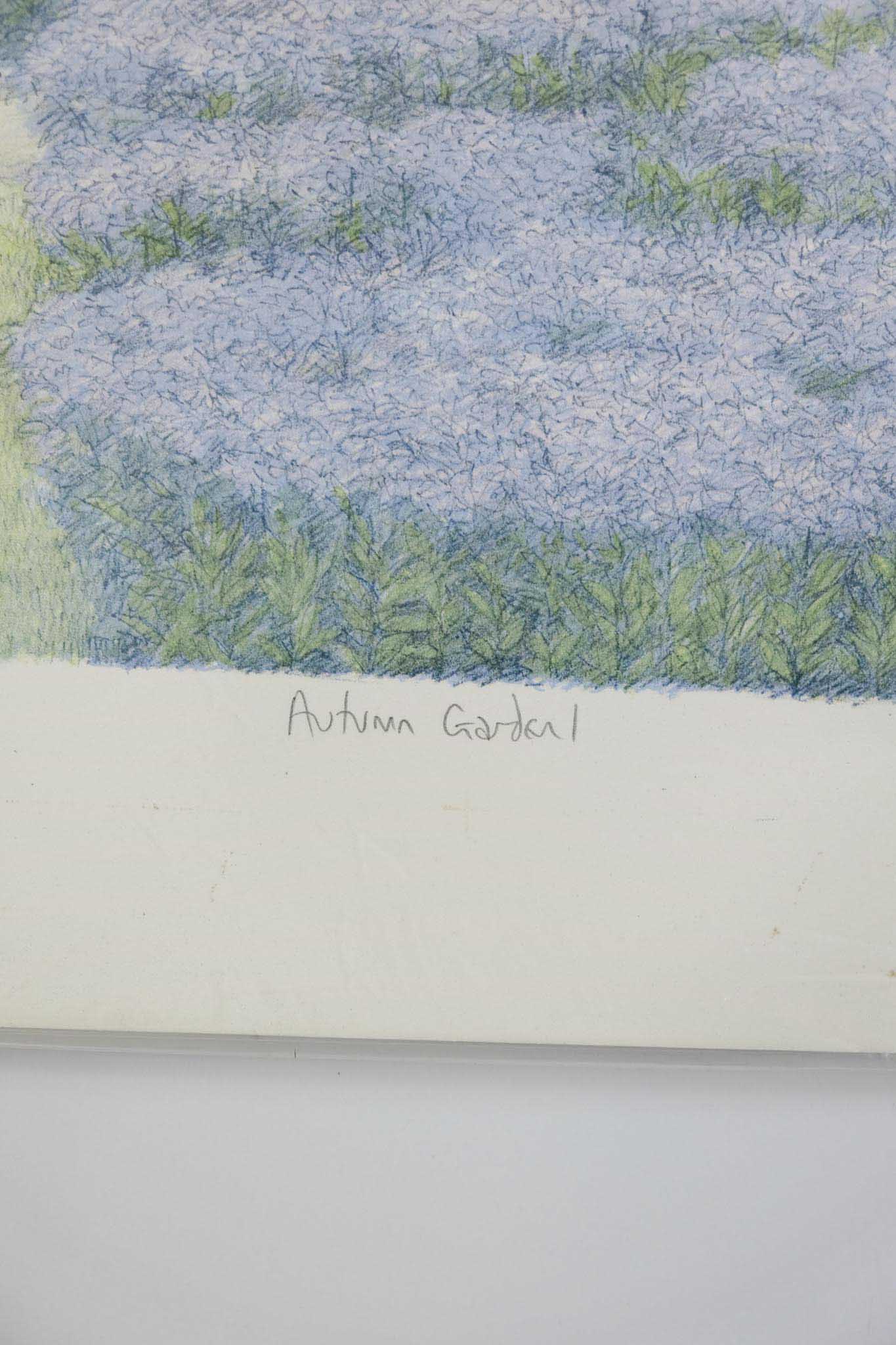 Arthur Byrne "Autumn Garden I" Lithograph Print