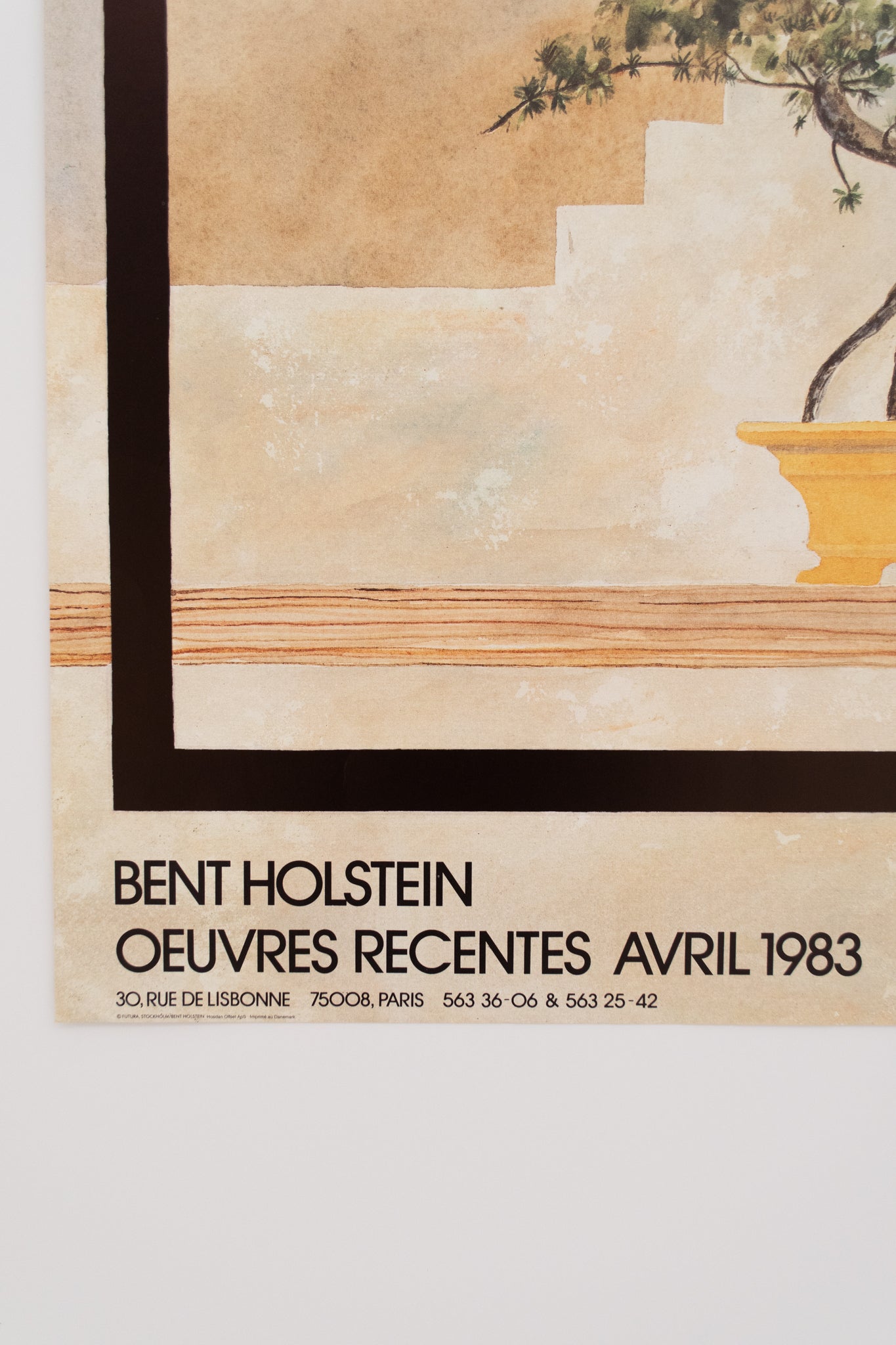 Bent Holstein Oeuvres Recentes 1983 Paris Print