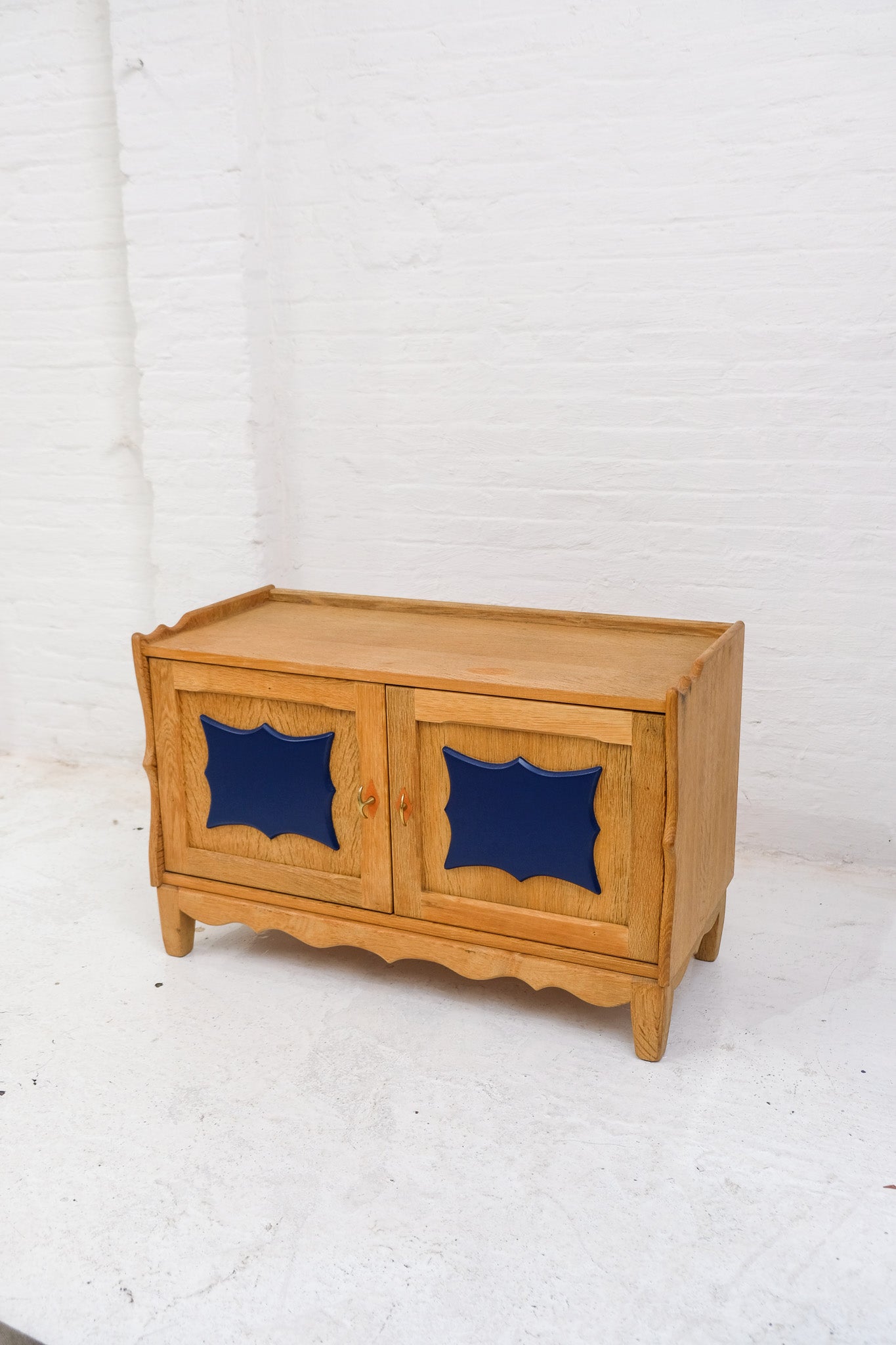 Danish Modern 1960s Oak Cabinet by Henning Kjærnulf