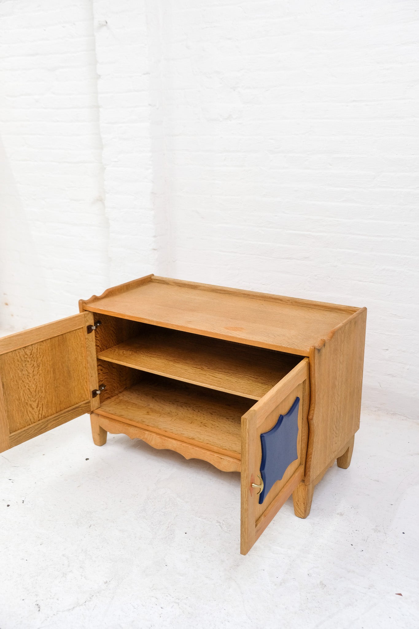 Danish Modern 1960s Oak Cabinet by Henning Kjærnulf