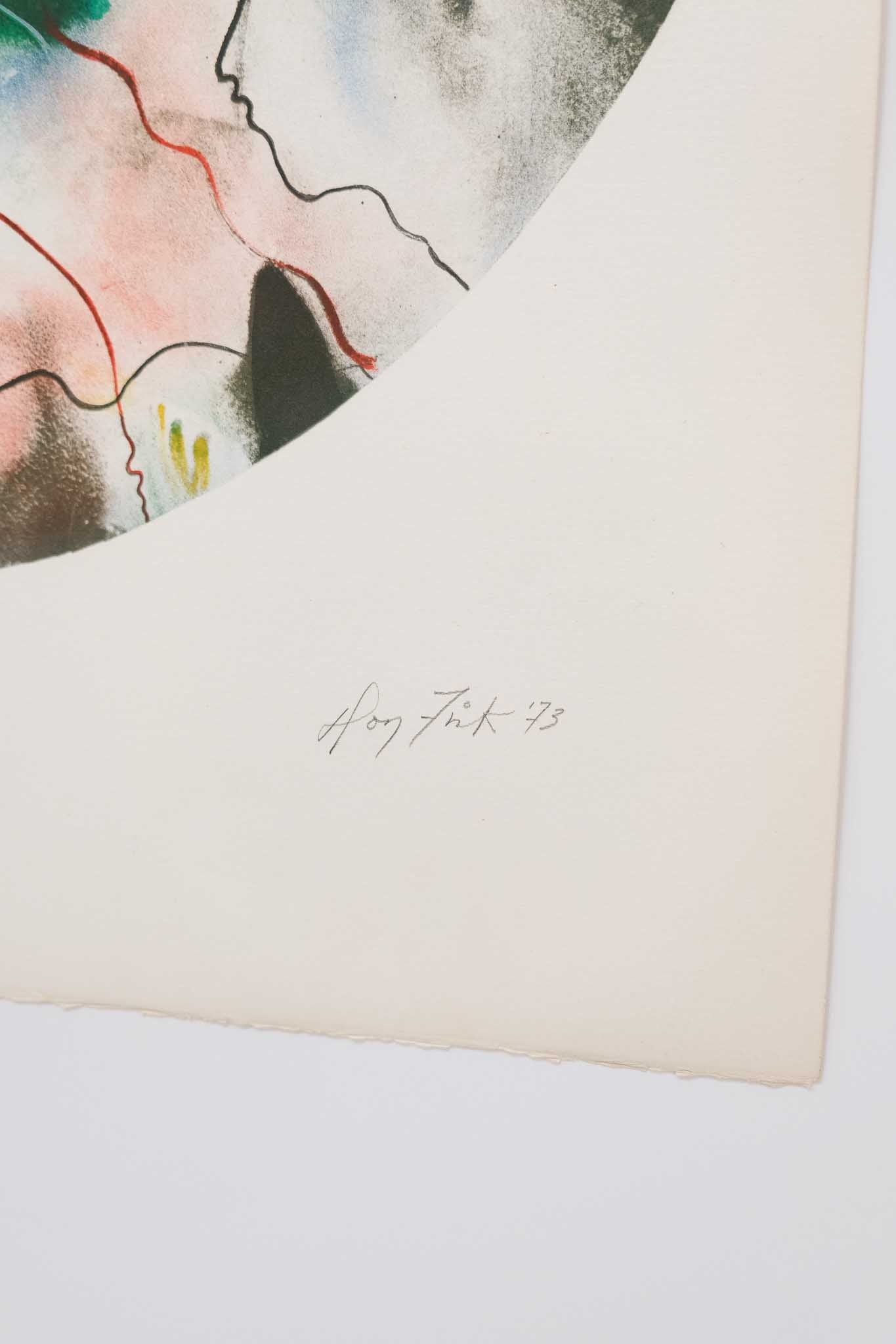Don Fink 1973 Lithograph Print