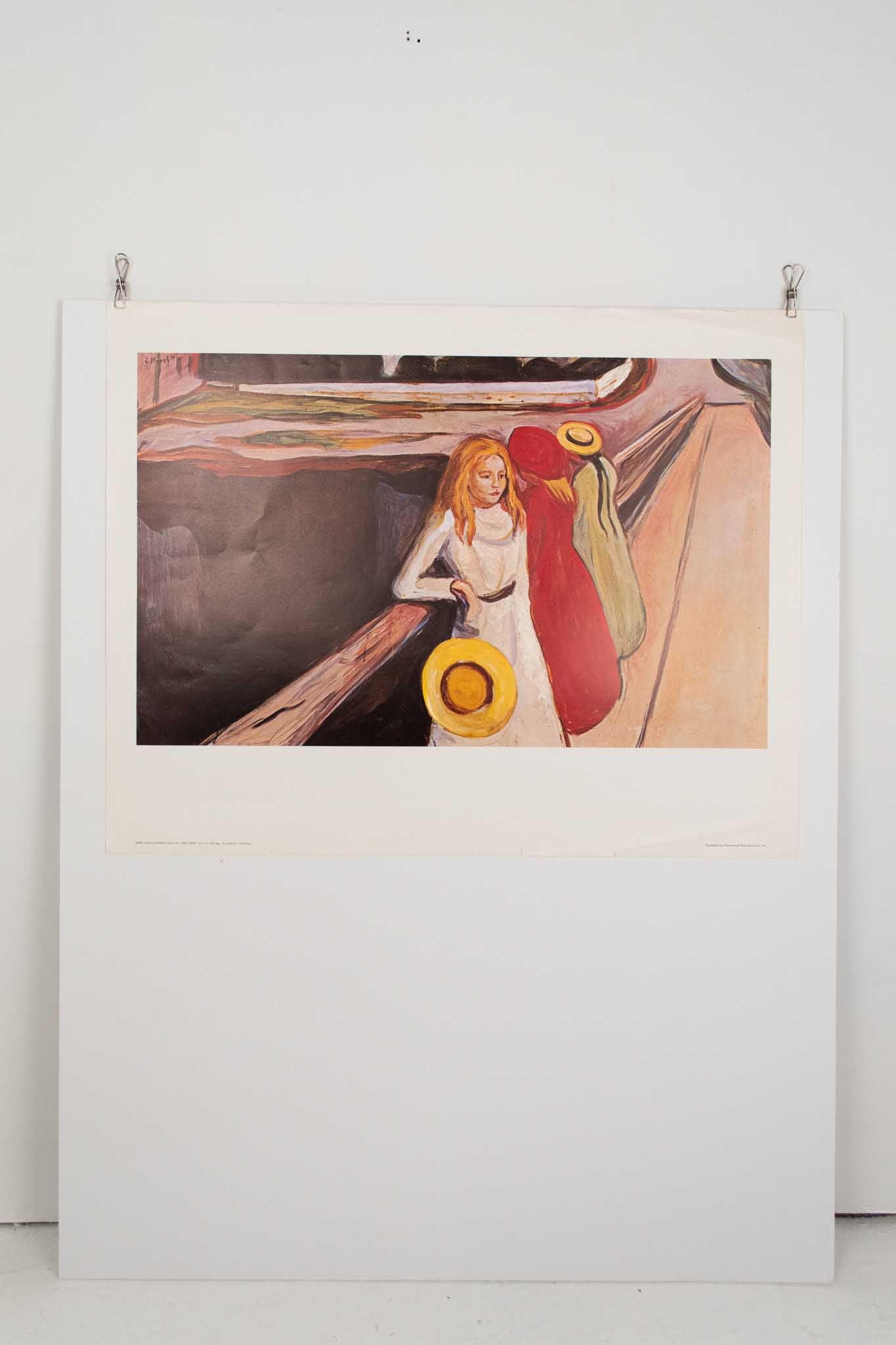 Edvard Munch "Girl on a Bridge" Print
