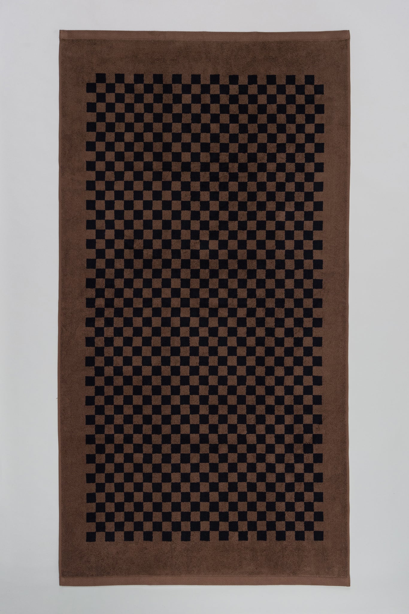 BAINA - Roman Pool Towel - Tabac & Noir