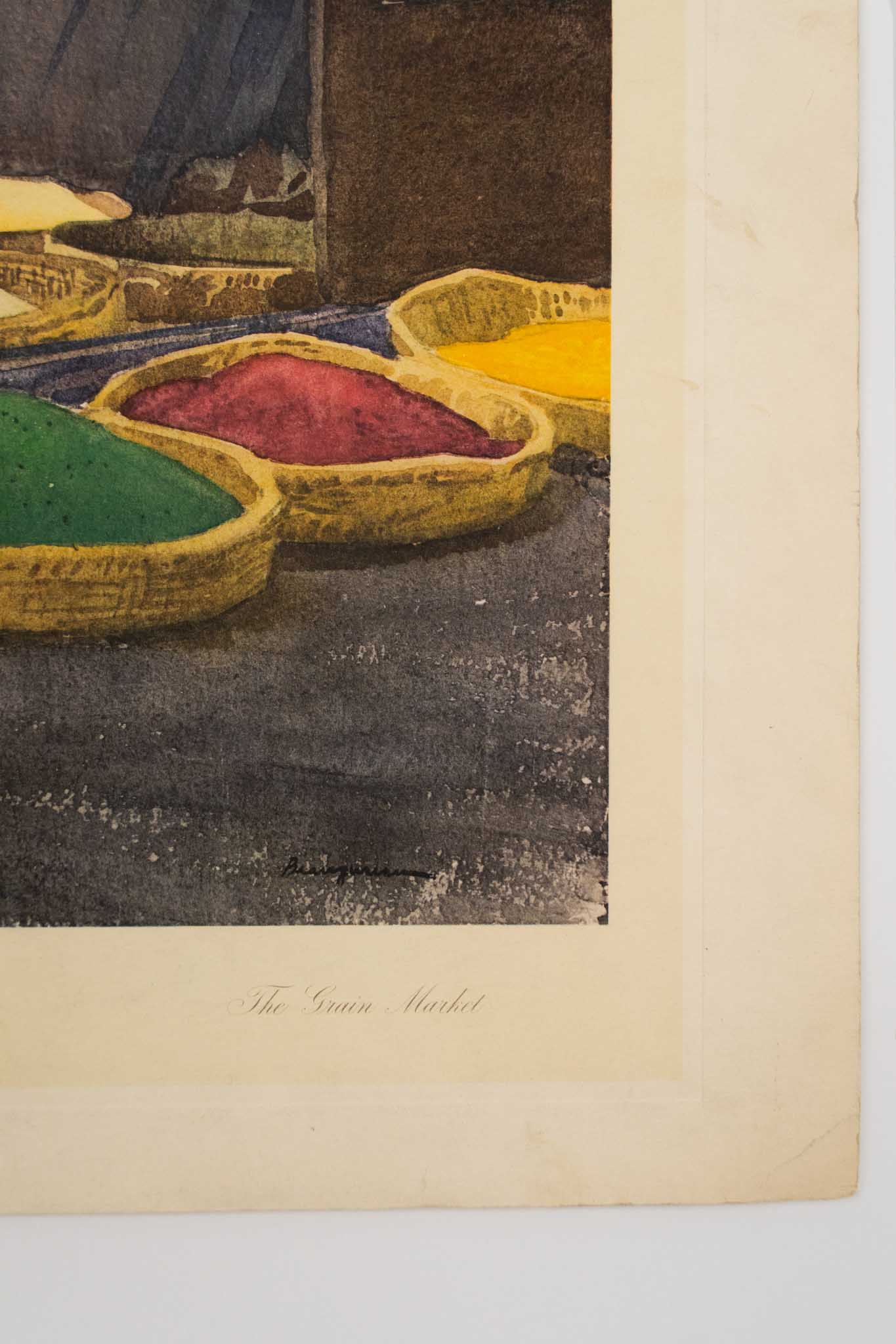 Francis H. Beaugureau "The Grain Market" Print