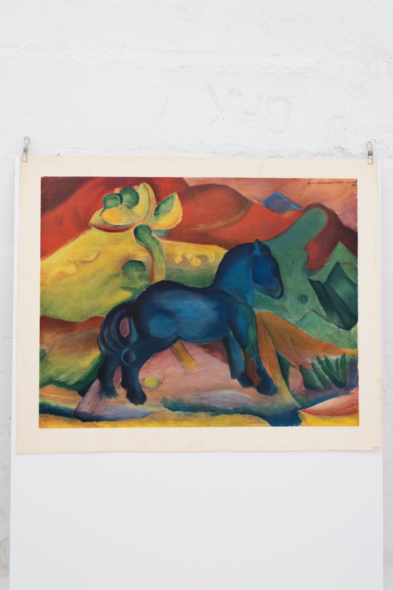 Franz Marc Little Blue Horse Print