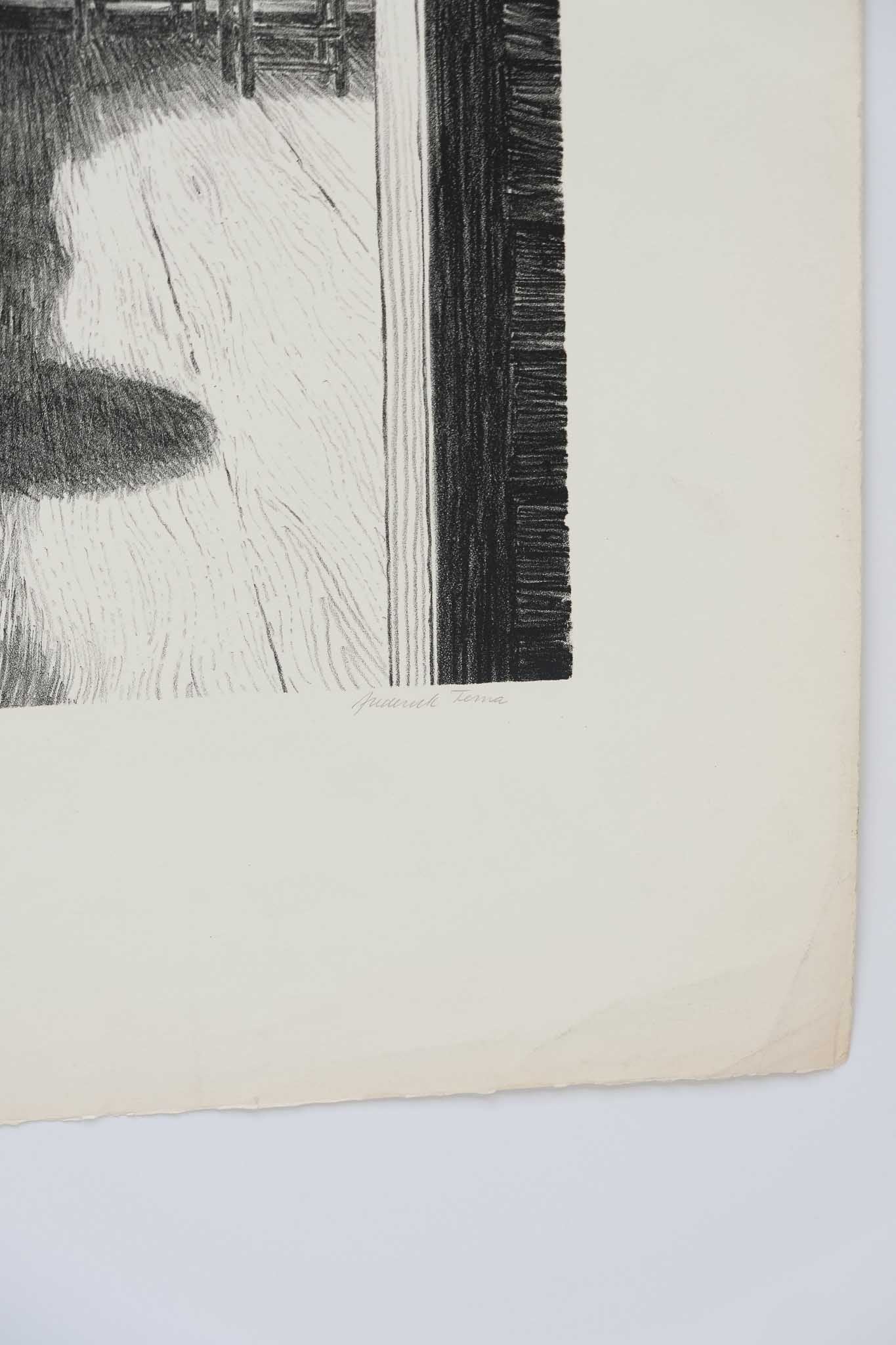 Frederick Terna "Interior" Signed Lithograph Print