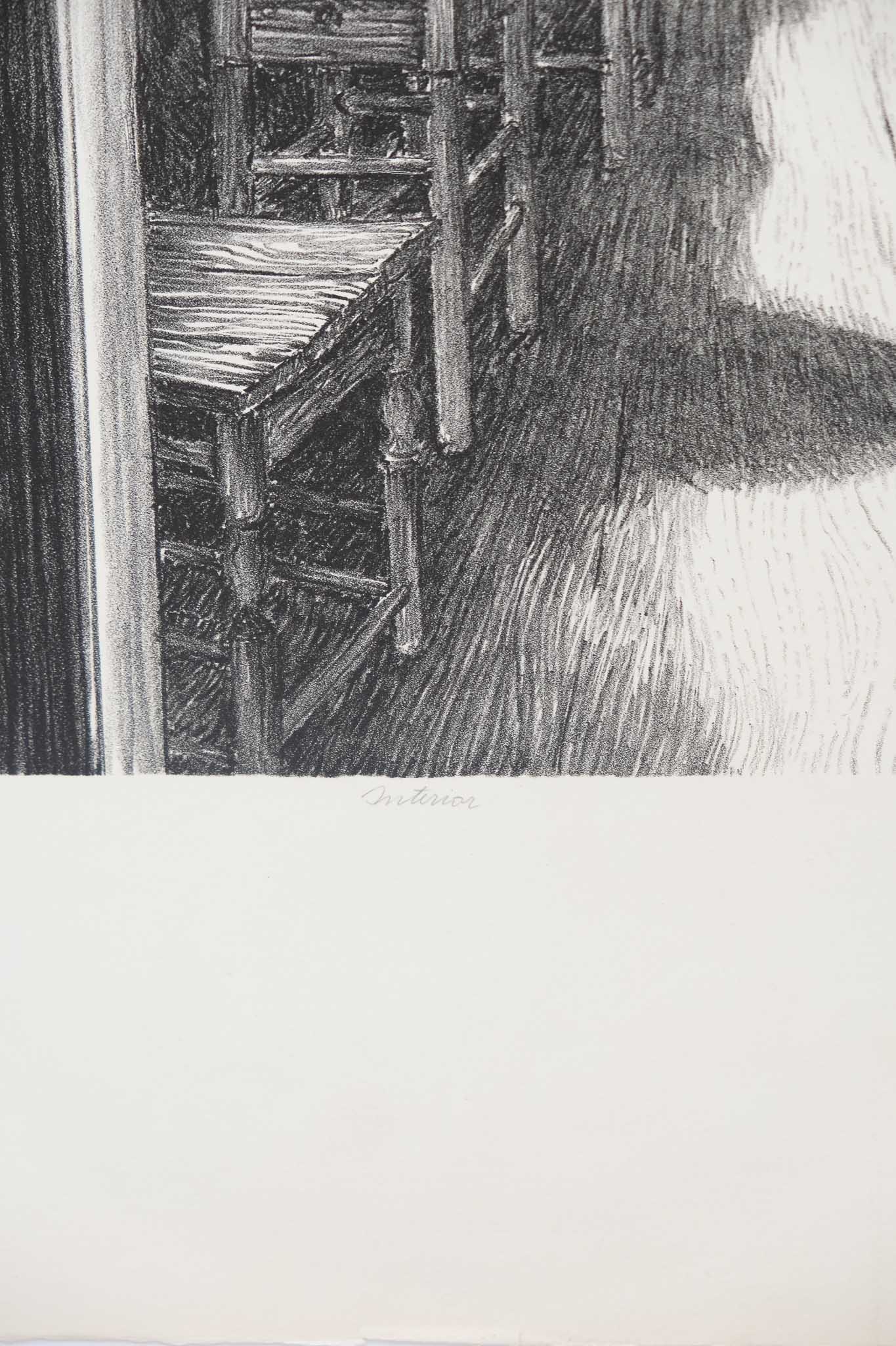 Frederick Terna "Interior" Signed Lithograph Print