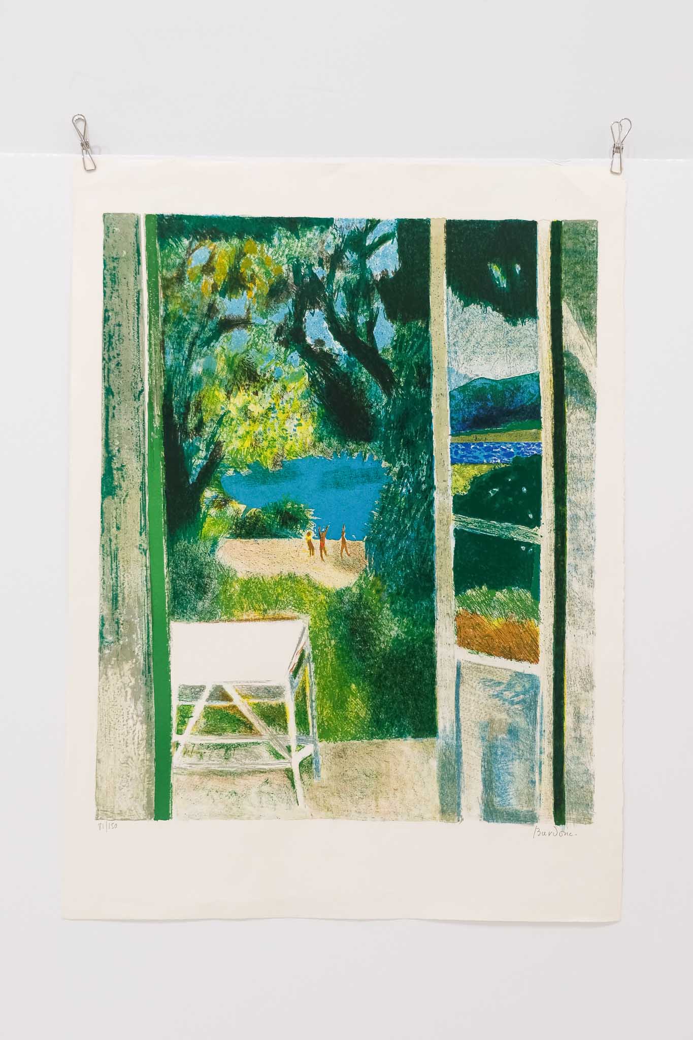 Guy Bardone "Reflets A Bandol" Lithograph Print