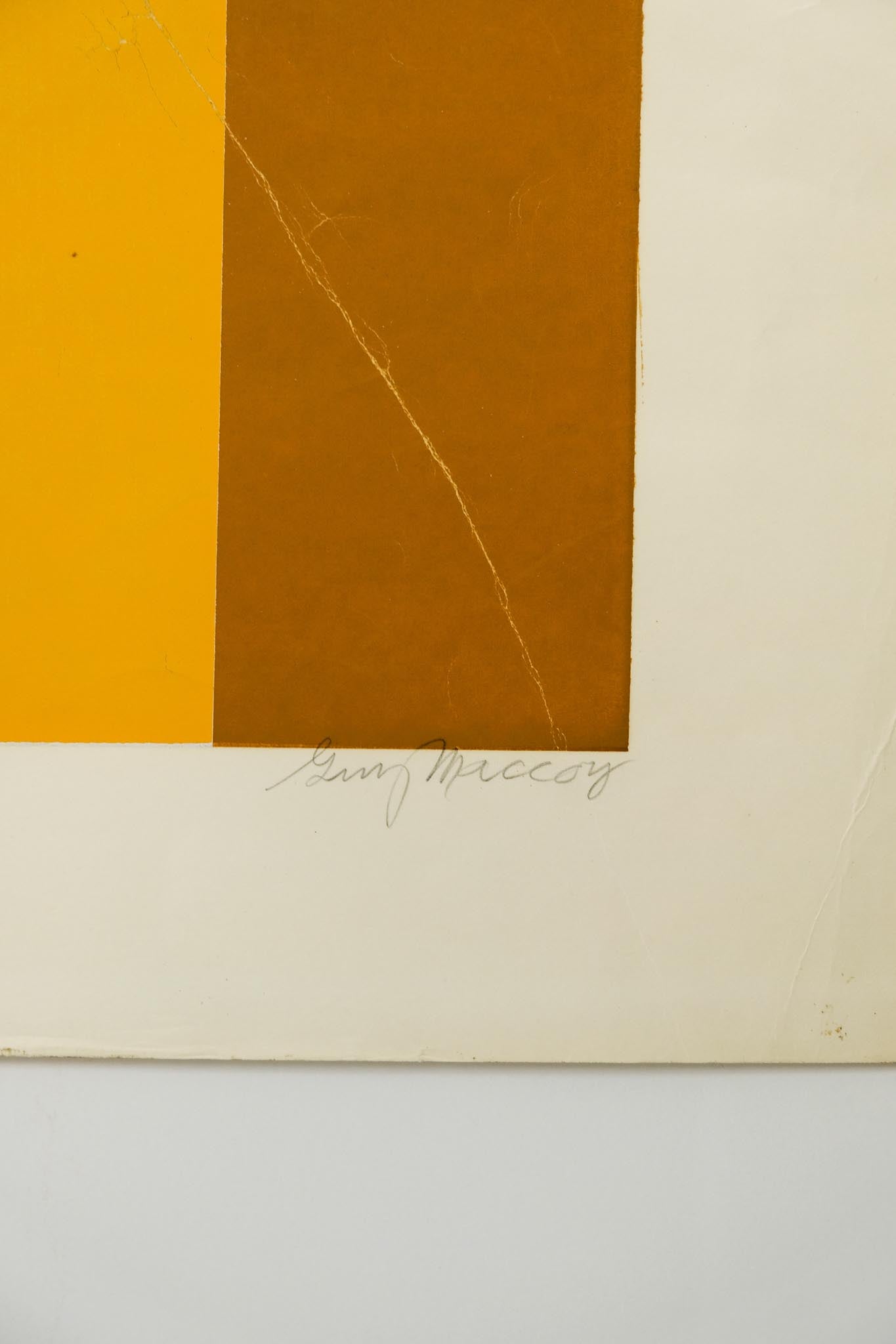 Guy Maccoy "Marigold" Silkscreen Print