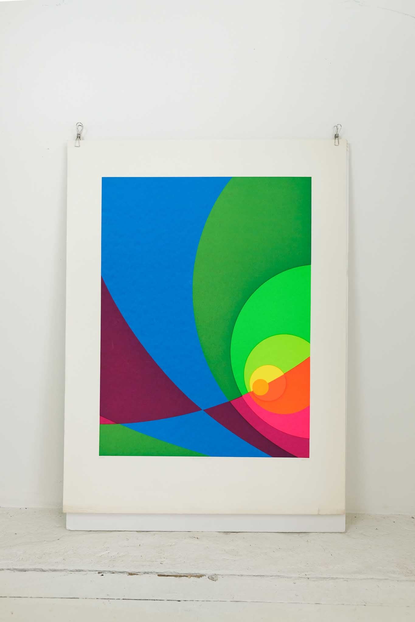 Herb Aach "Split Infinity B2S" Signed Serigraph