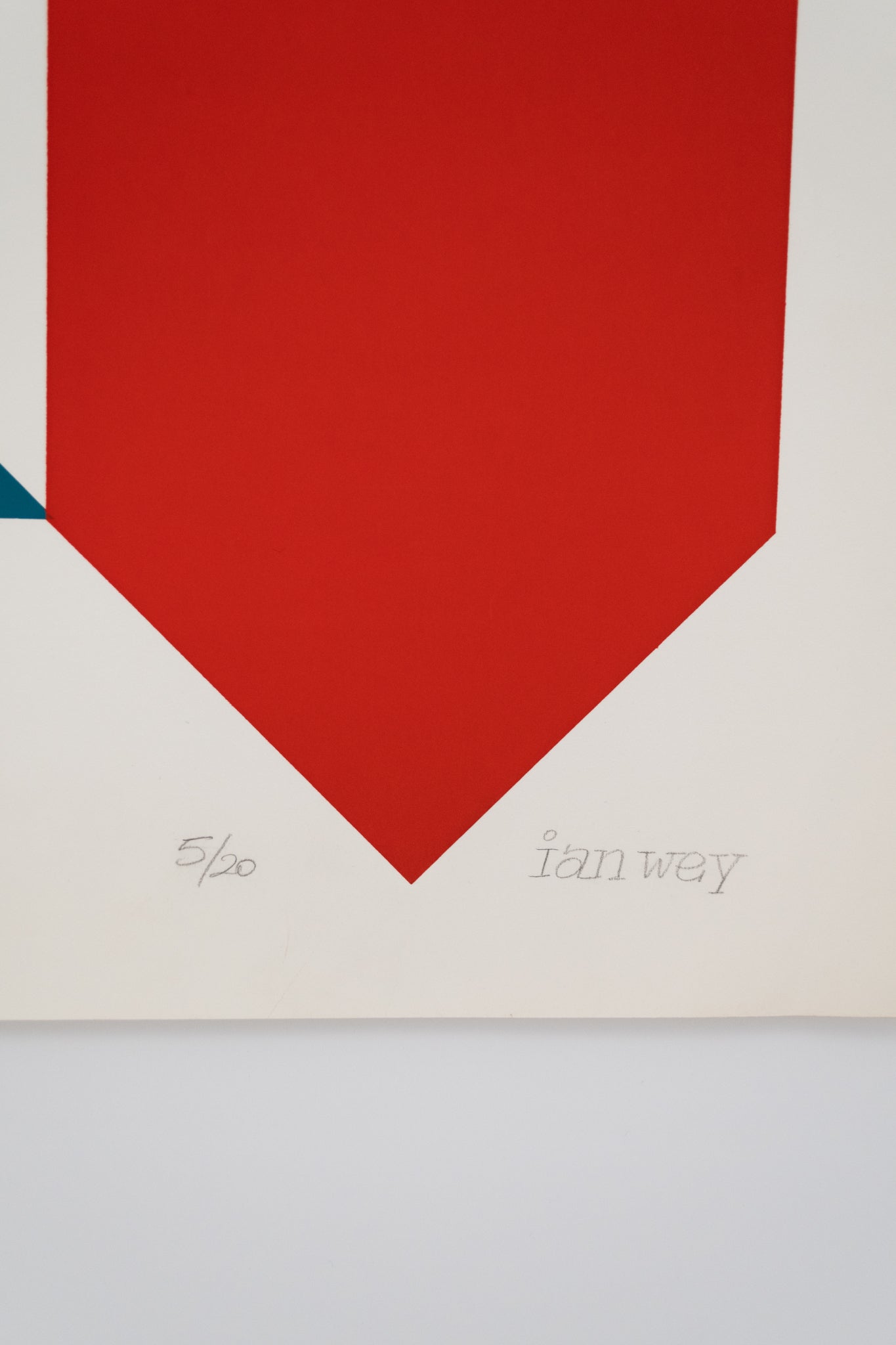 Ian Wey Geometric Signed Screenprint