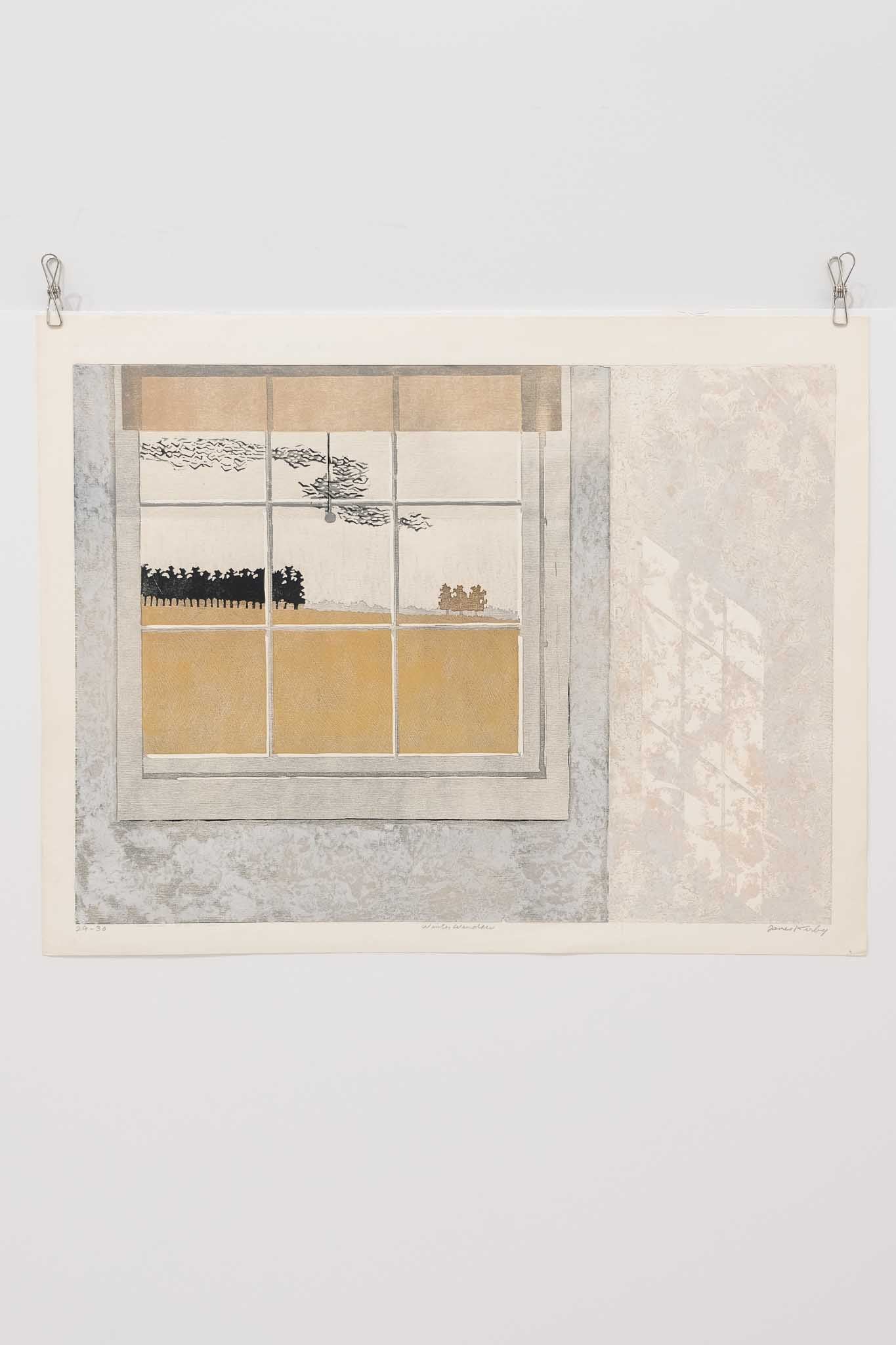 James Kirby "Winter Window" Lithograph Print