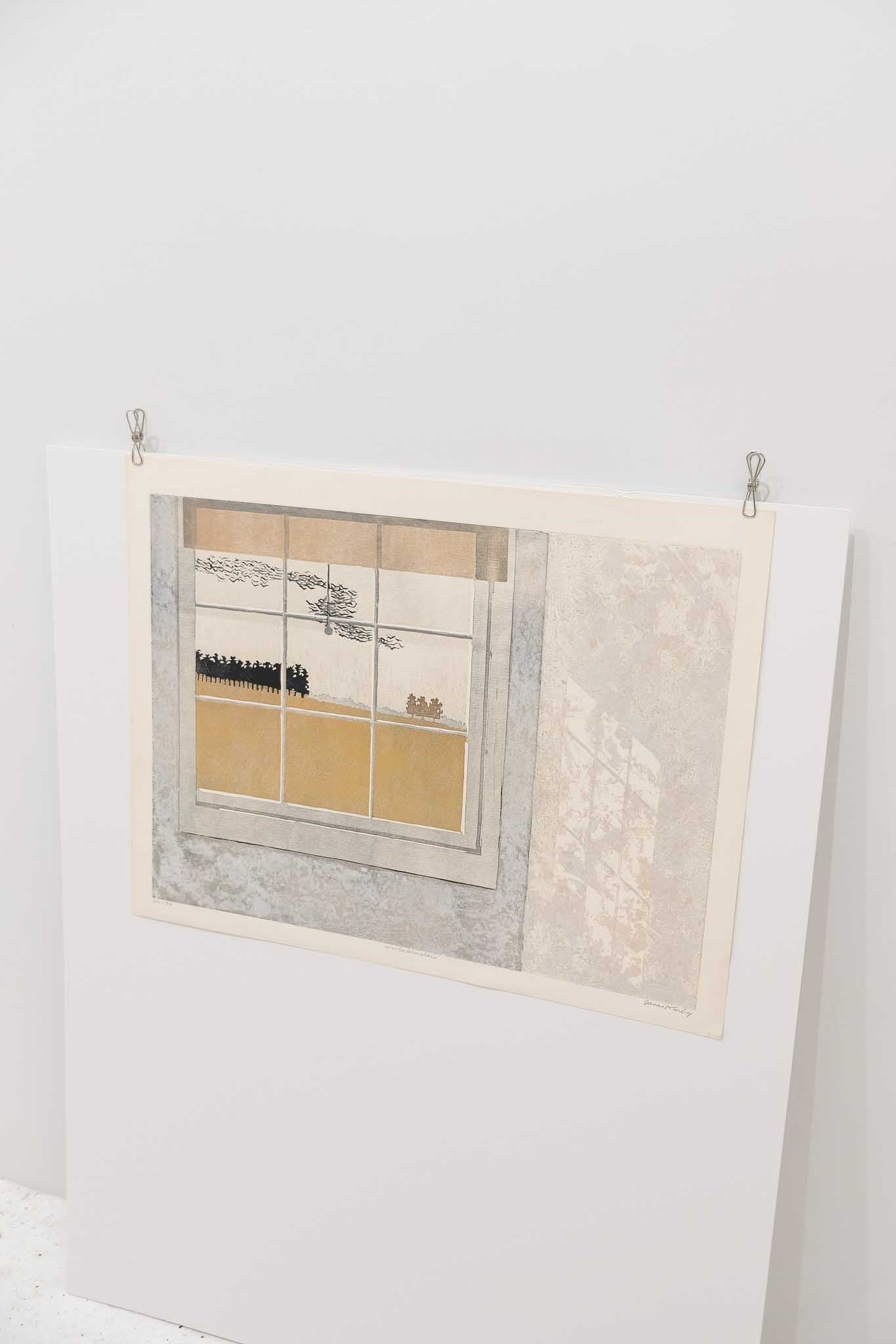 James Kirby "Winter Window" Lithograph Print