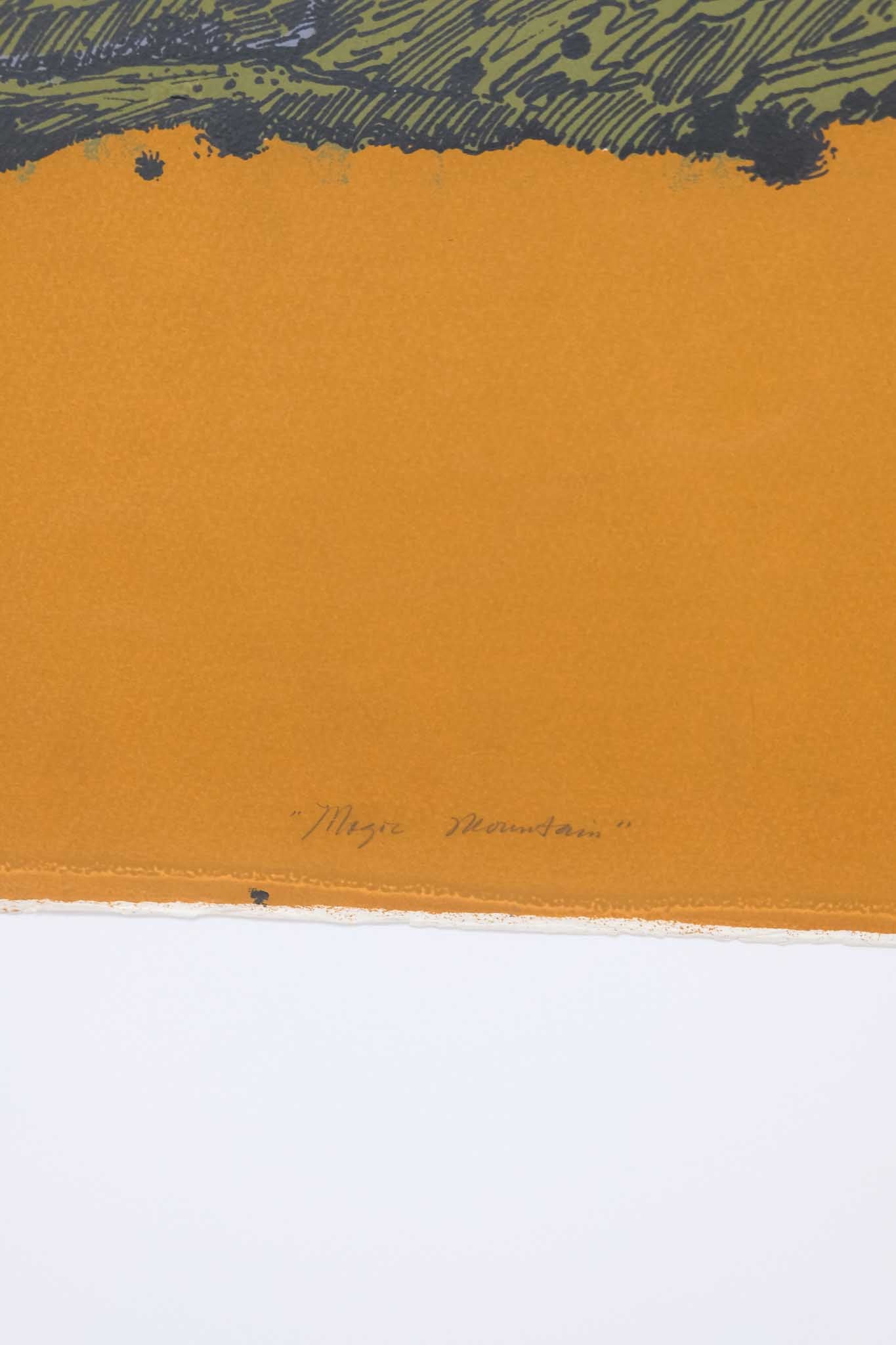 Jenny R West "Magic Mountain" 1972 Print