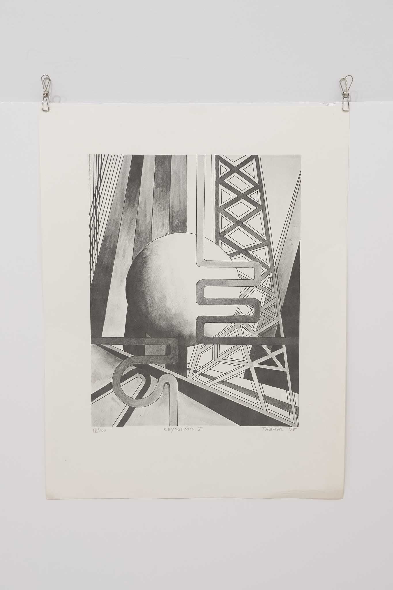 Joachim Hans Themal 1975 "Cryogenics I" Print
