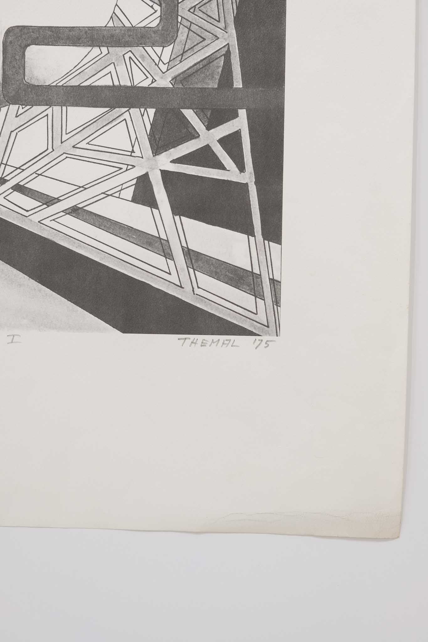 Joachim Hans Themal 1975 "Cryogenics I" Print