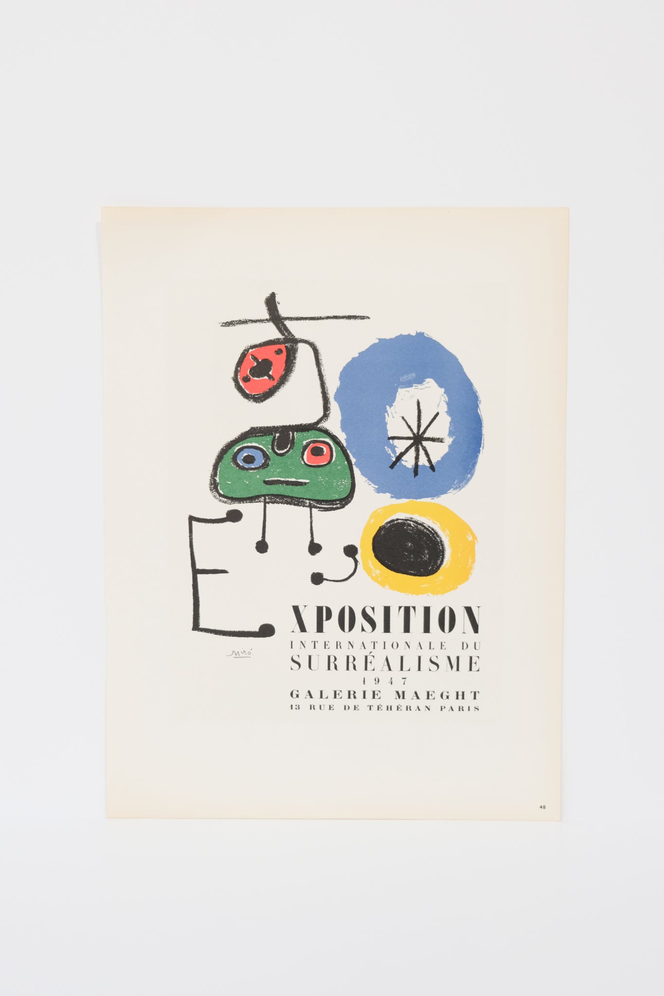 Joan Miro Exposition Internationale de Surrealisme Page 48