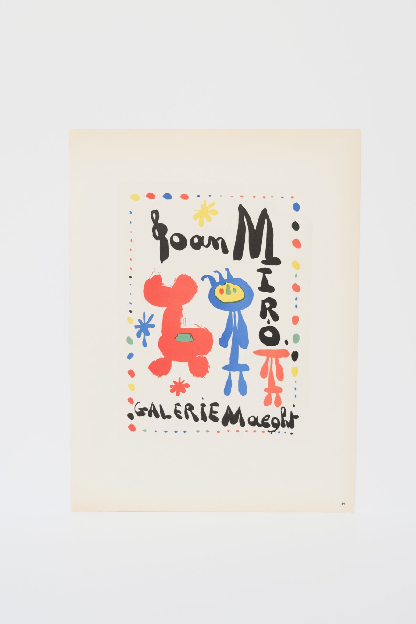 Joan Miro Galerie Maeght Page 49