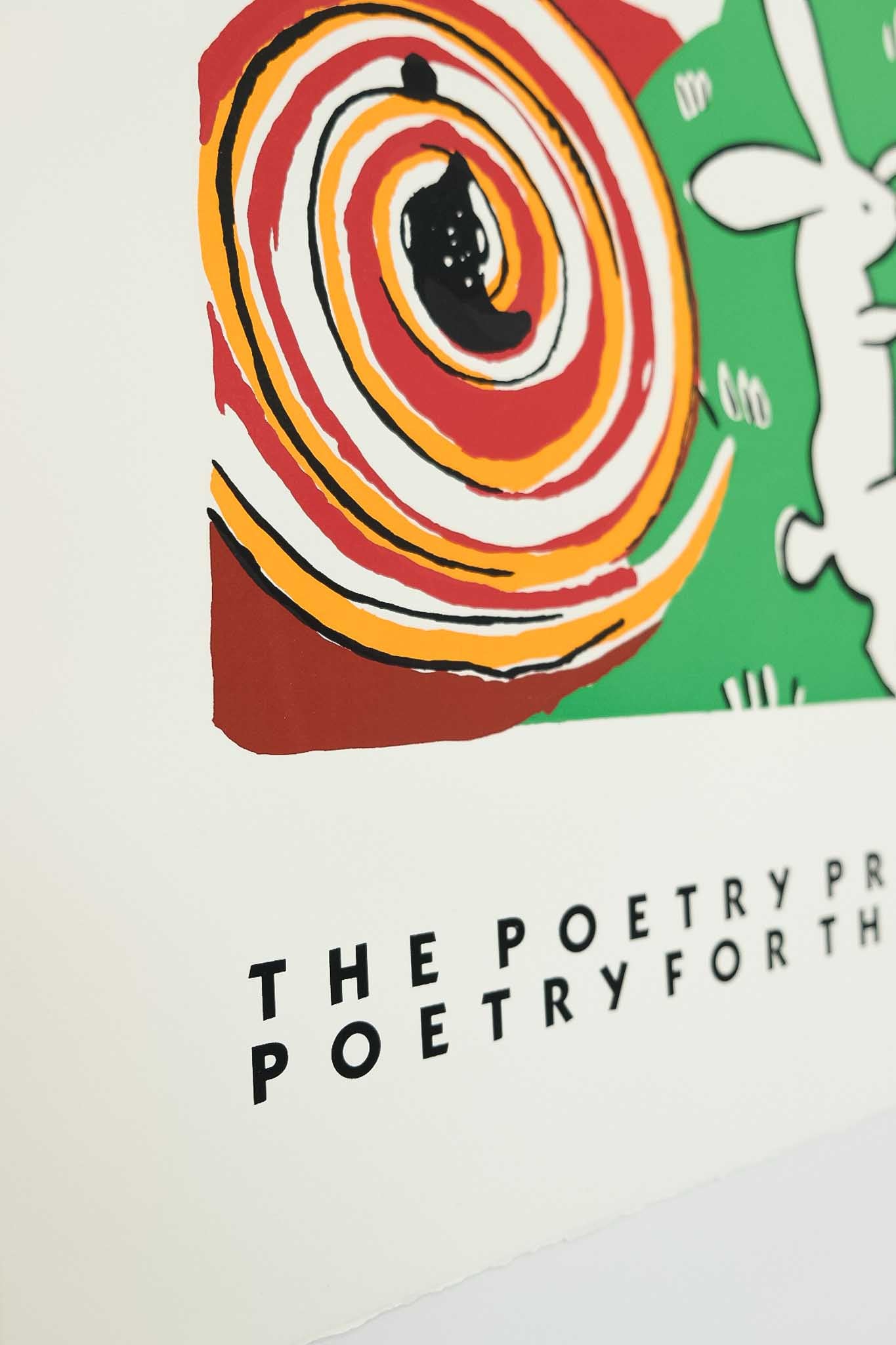 Kim MacConnel 'Poetry Project Print' 1990 Signed Silkscreen Print