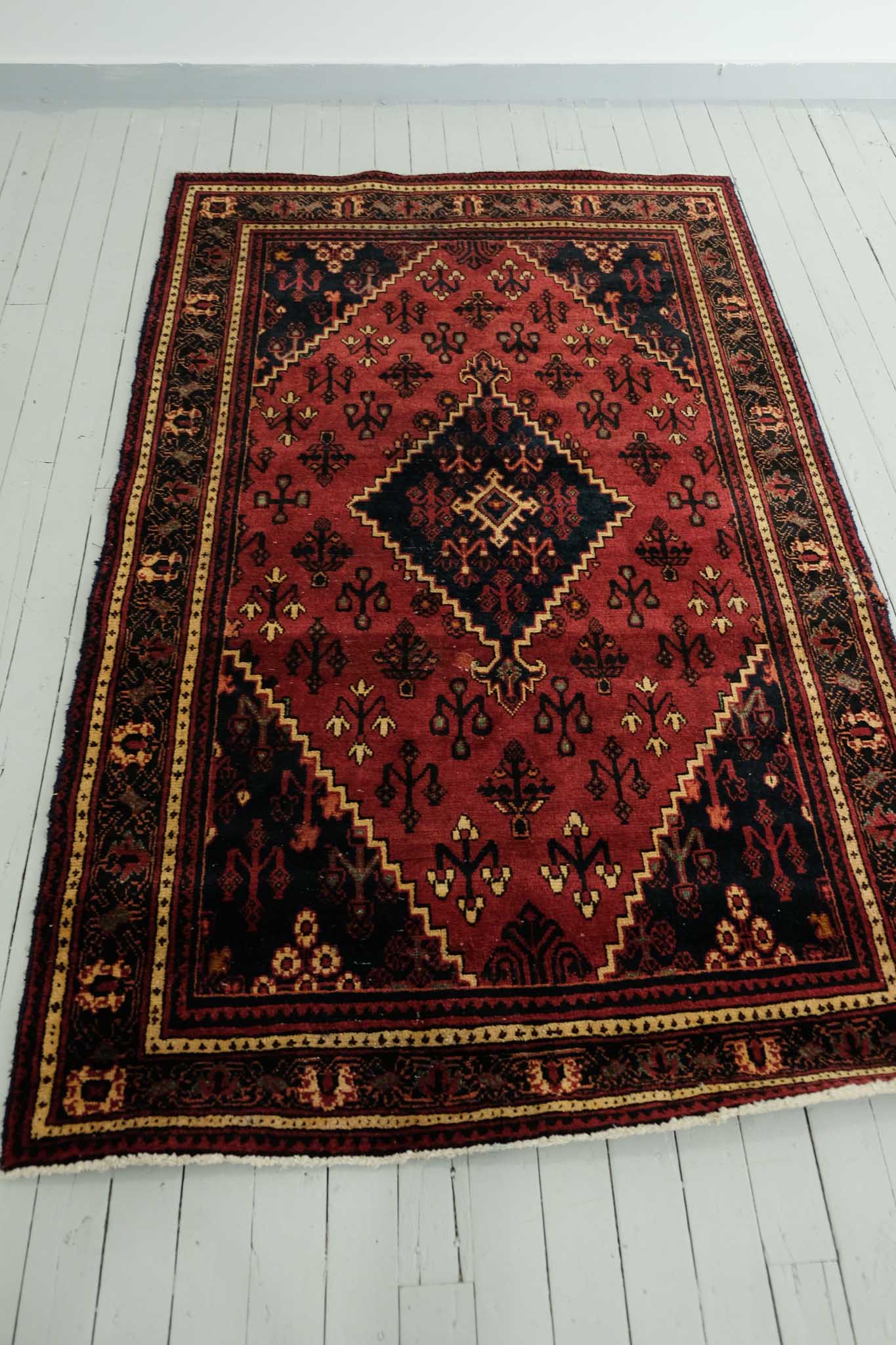 Knotted Persian Area Rug 4'6" x 7'2"