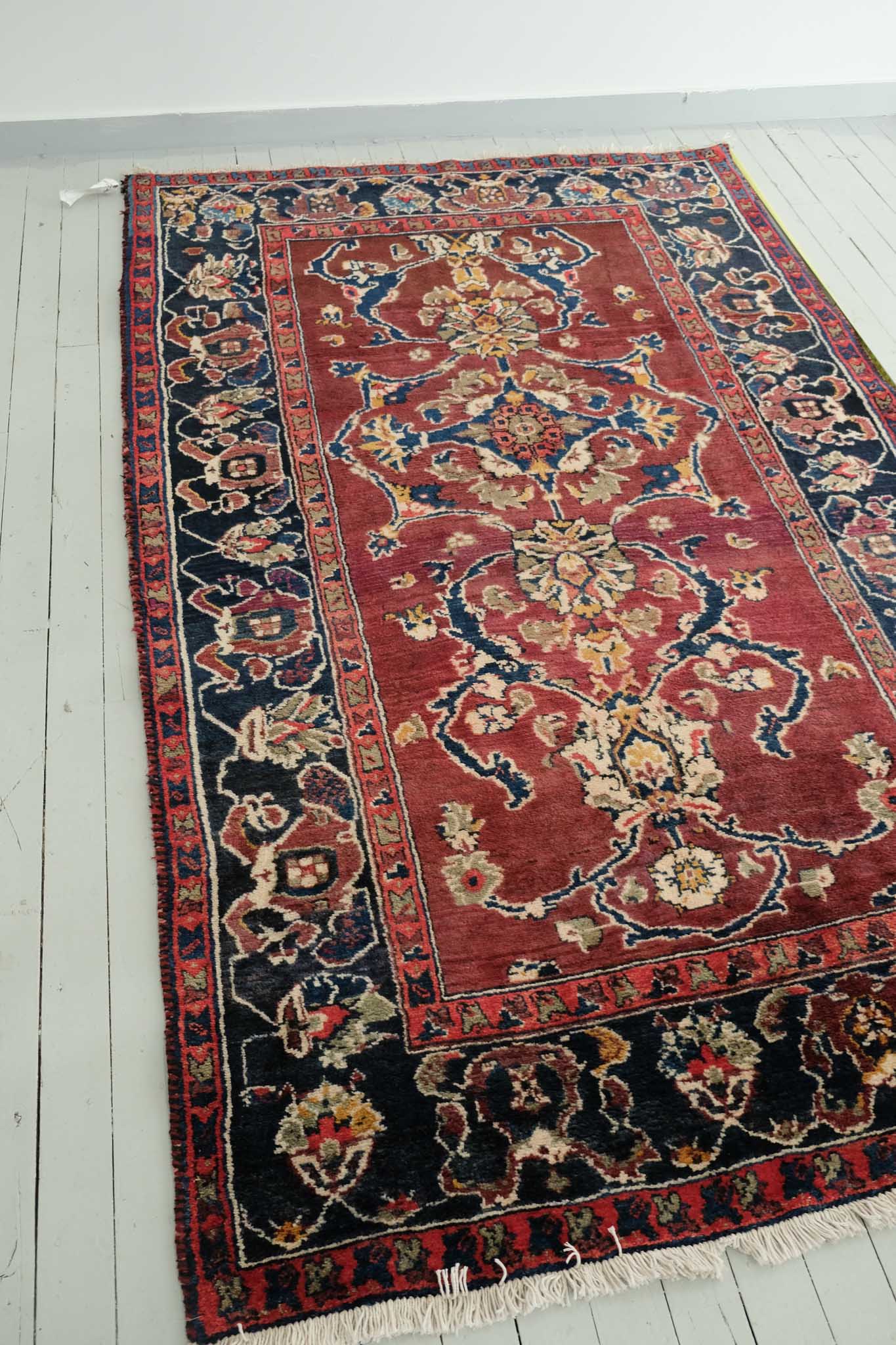 Knotted Wool Persian Area Rug 5'3" x 8'6"