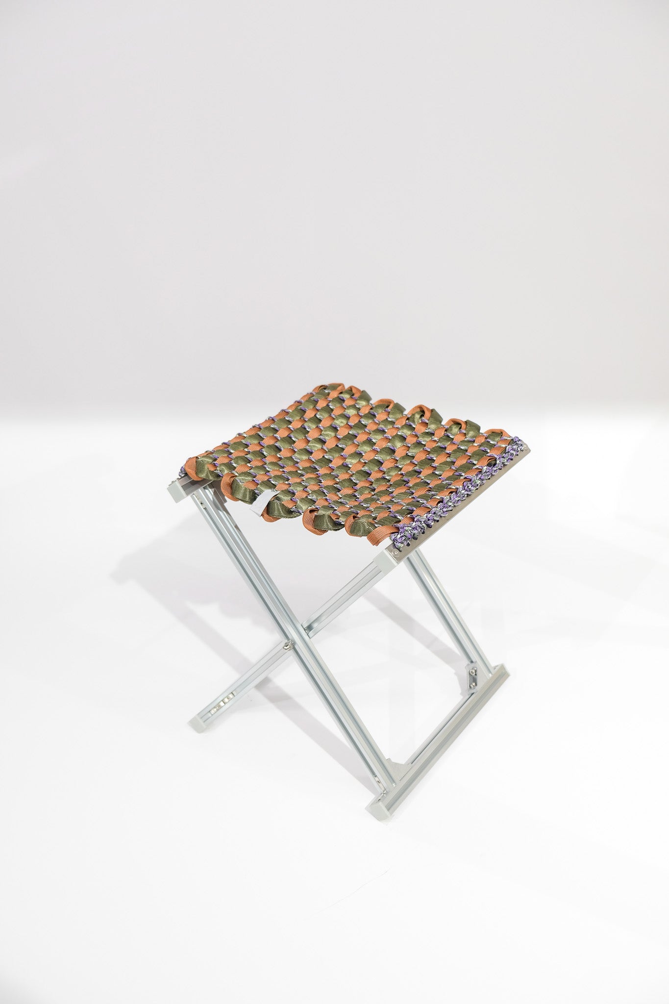 MAZHA Stool/ Chestnut + Forest