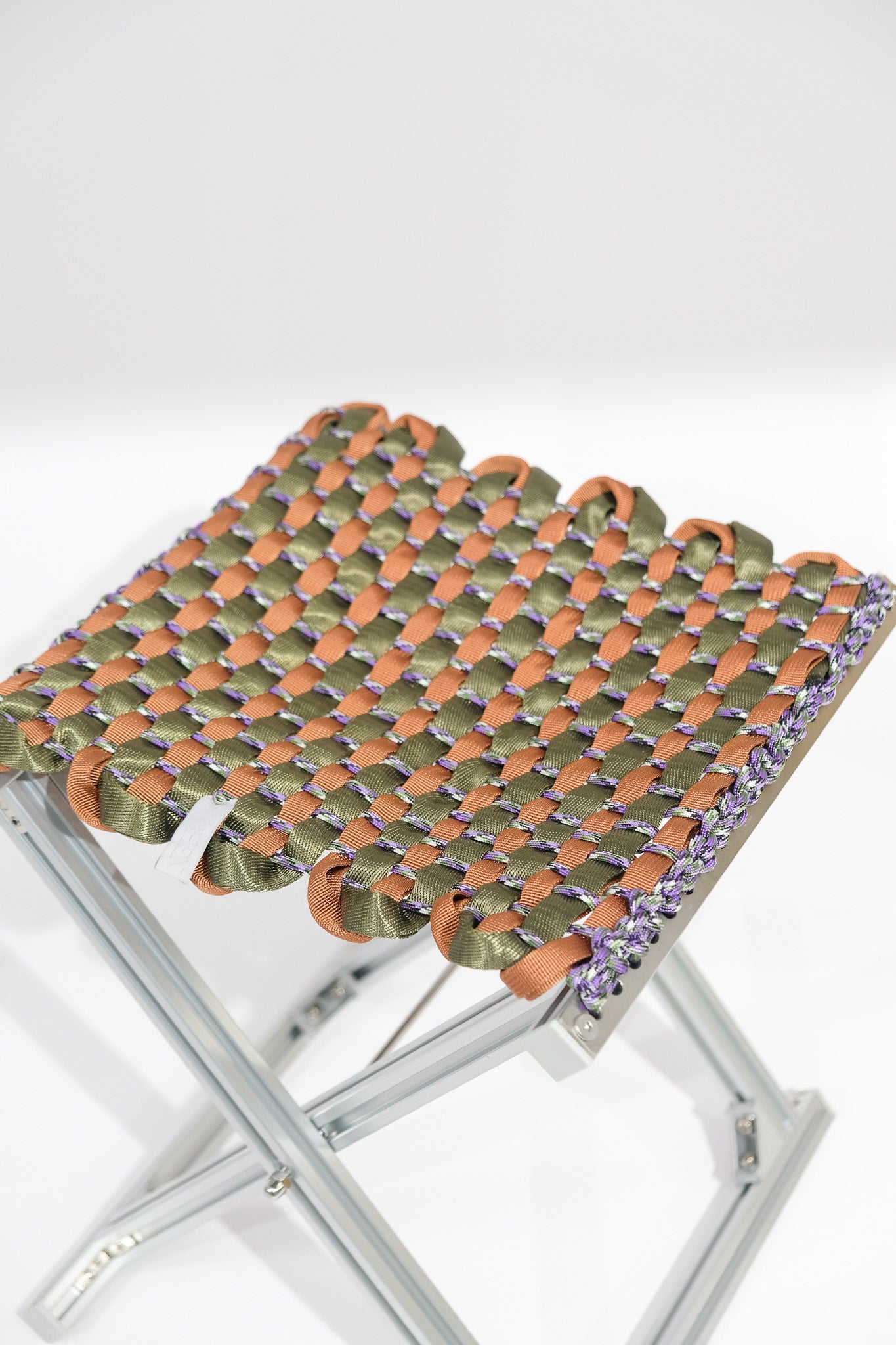 MAZHA Stool/ Chestnut + Forest