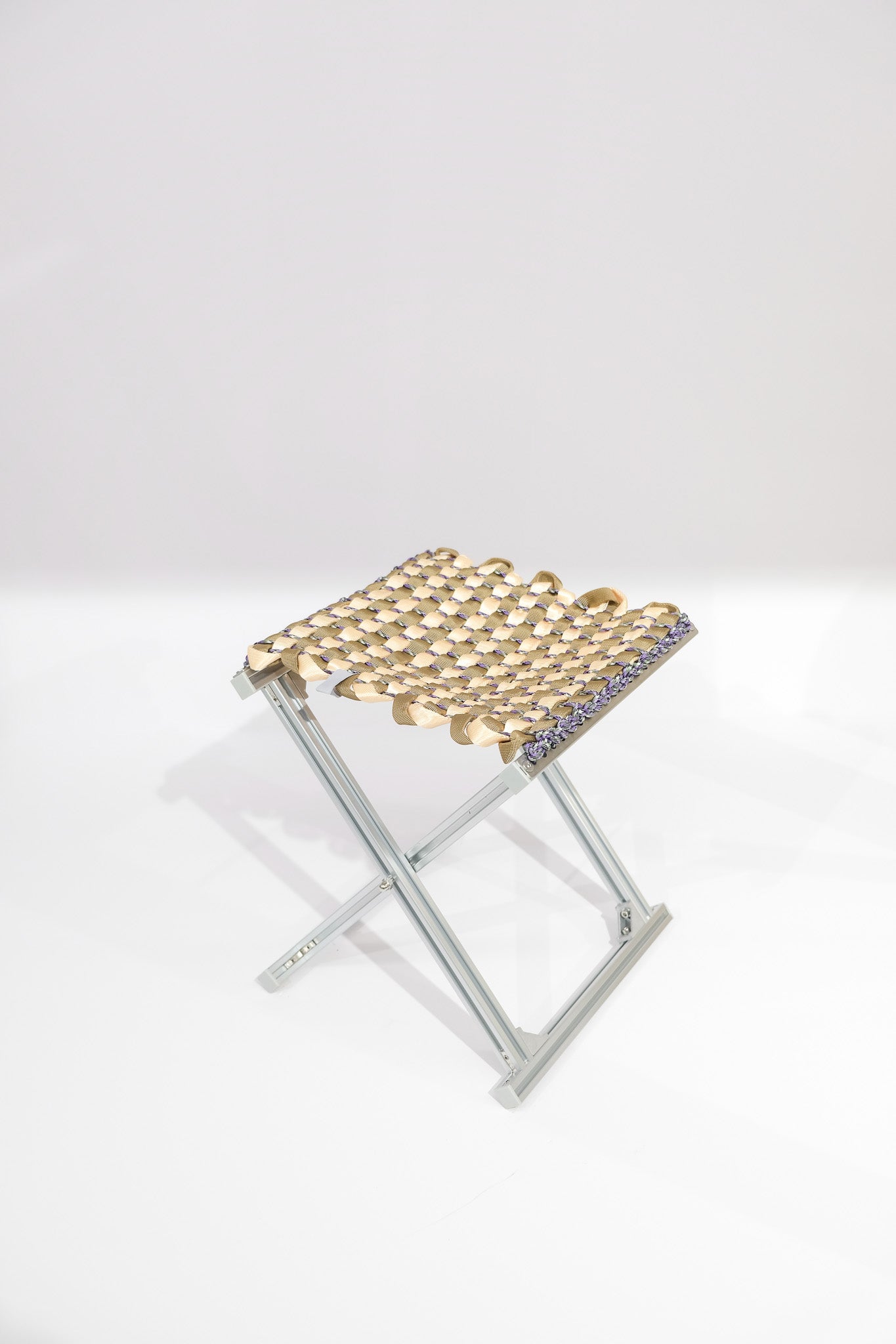 MAZHA Stool/ Cream + Tan