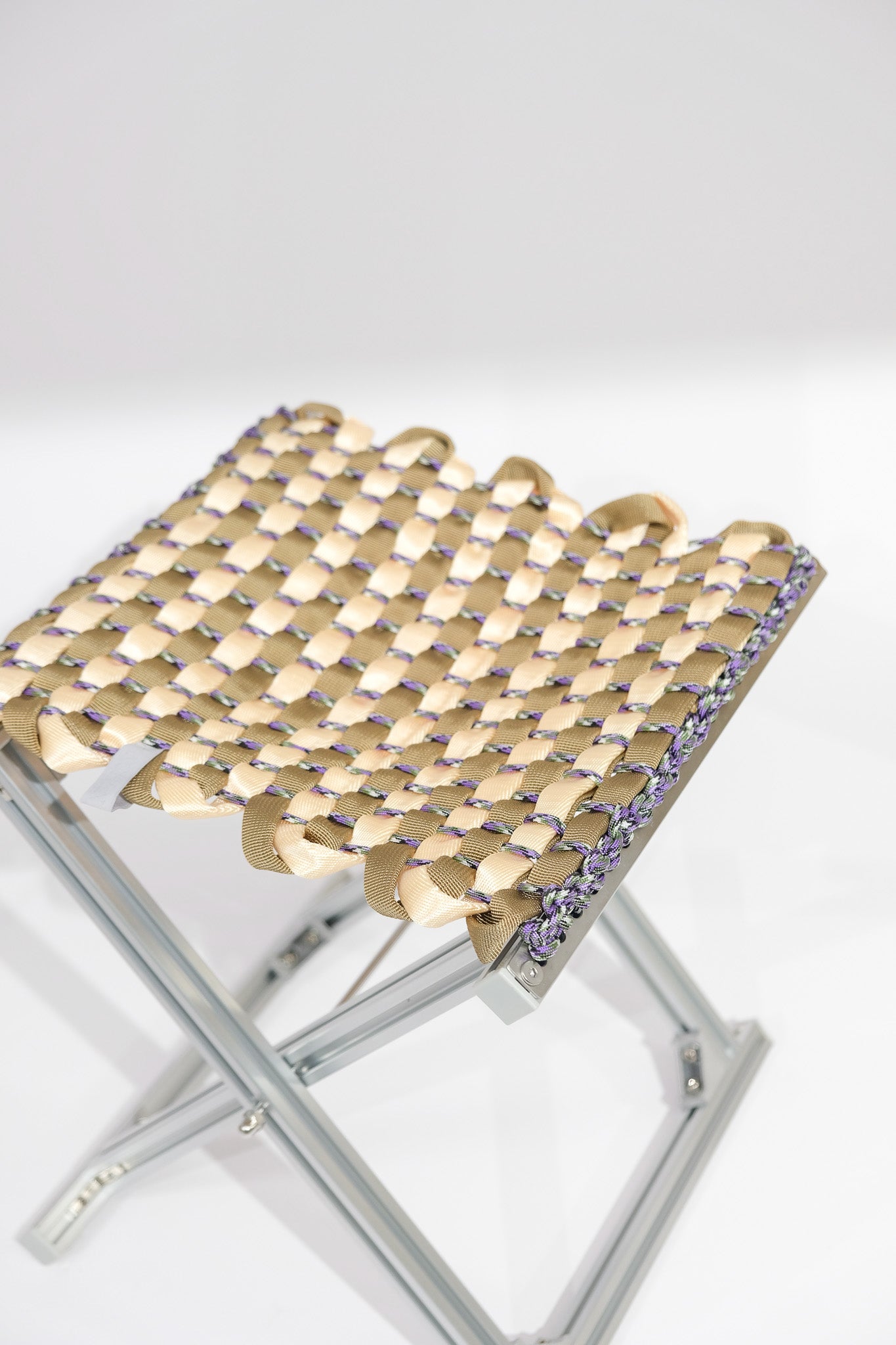 MAZHA Stool/ Cream + Tan