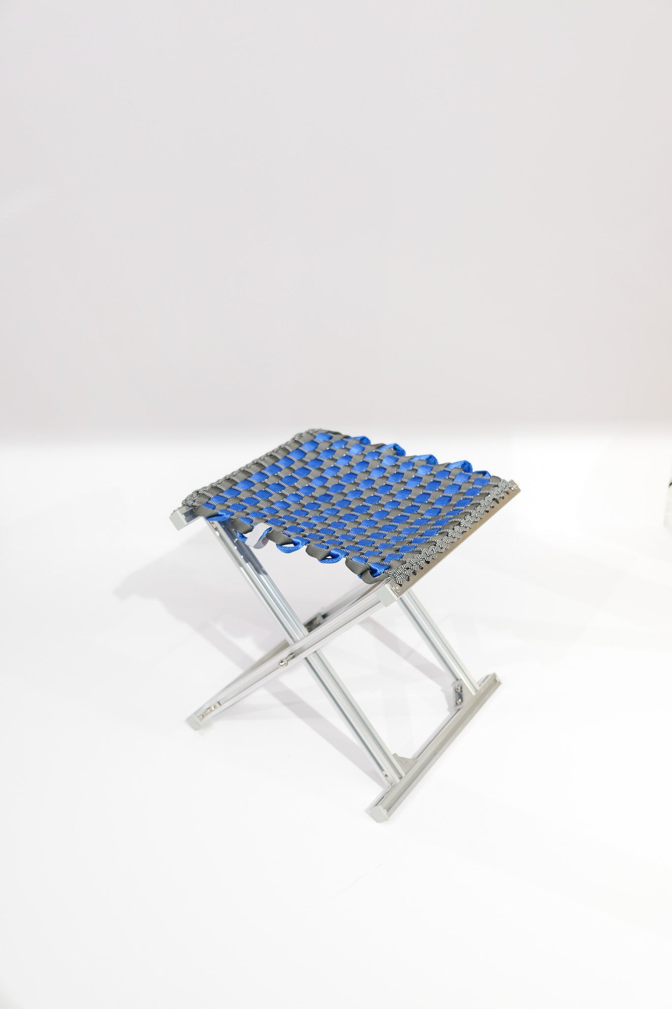 MAZHA Stool/ Electric Blue + Slate