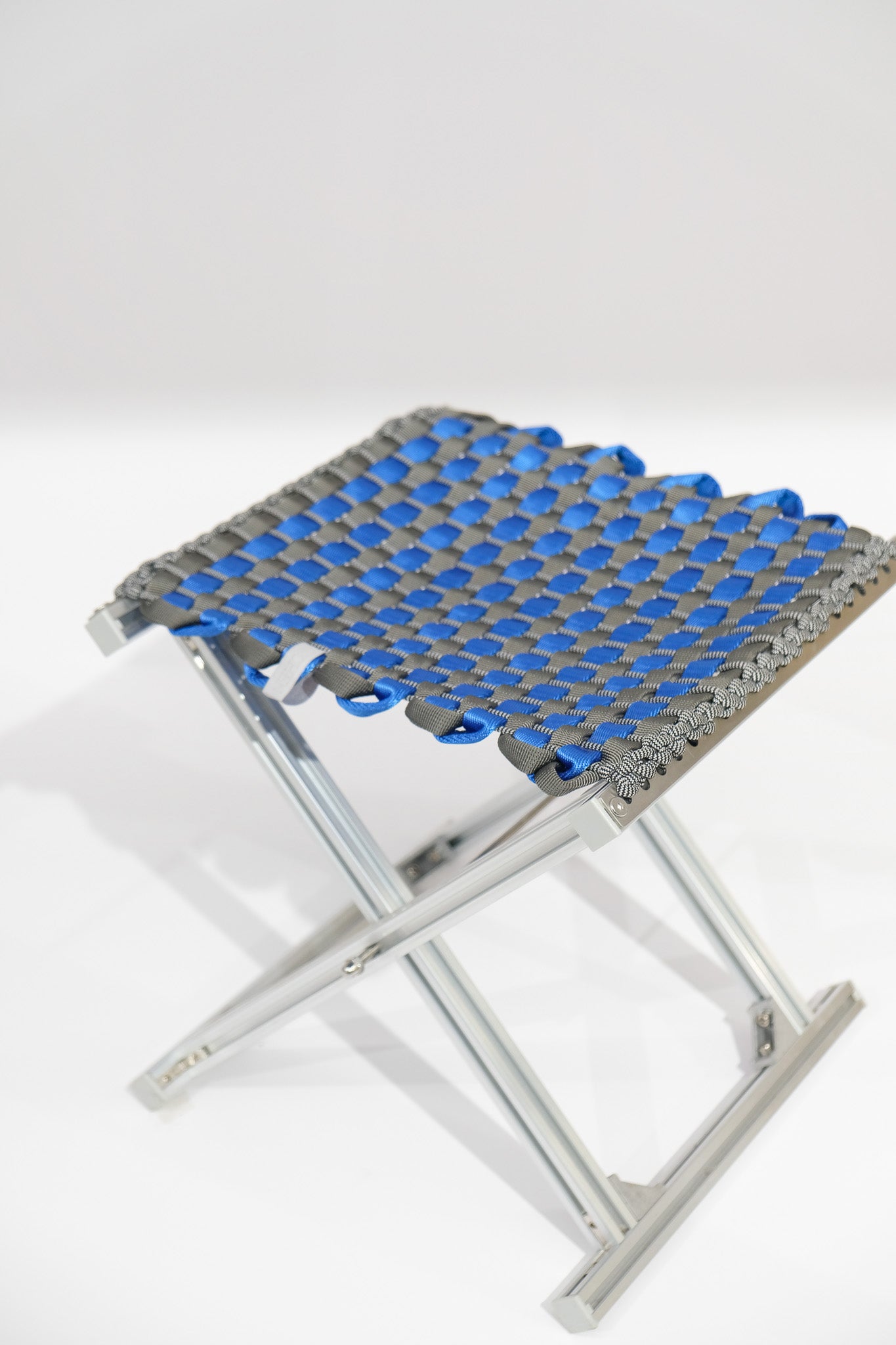 MAZHA Stool/ Electric Blue + Slate