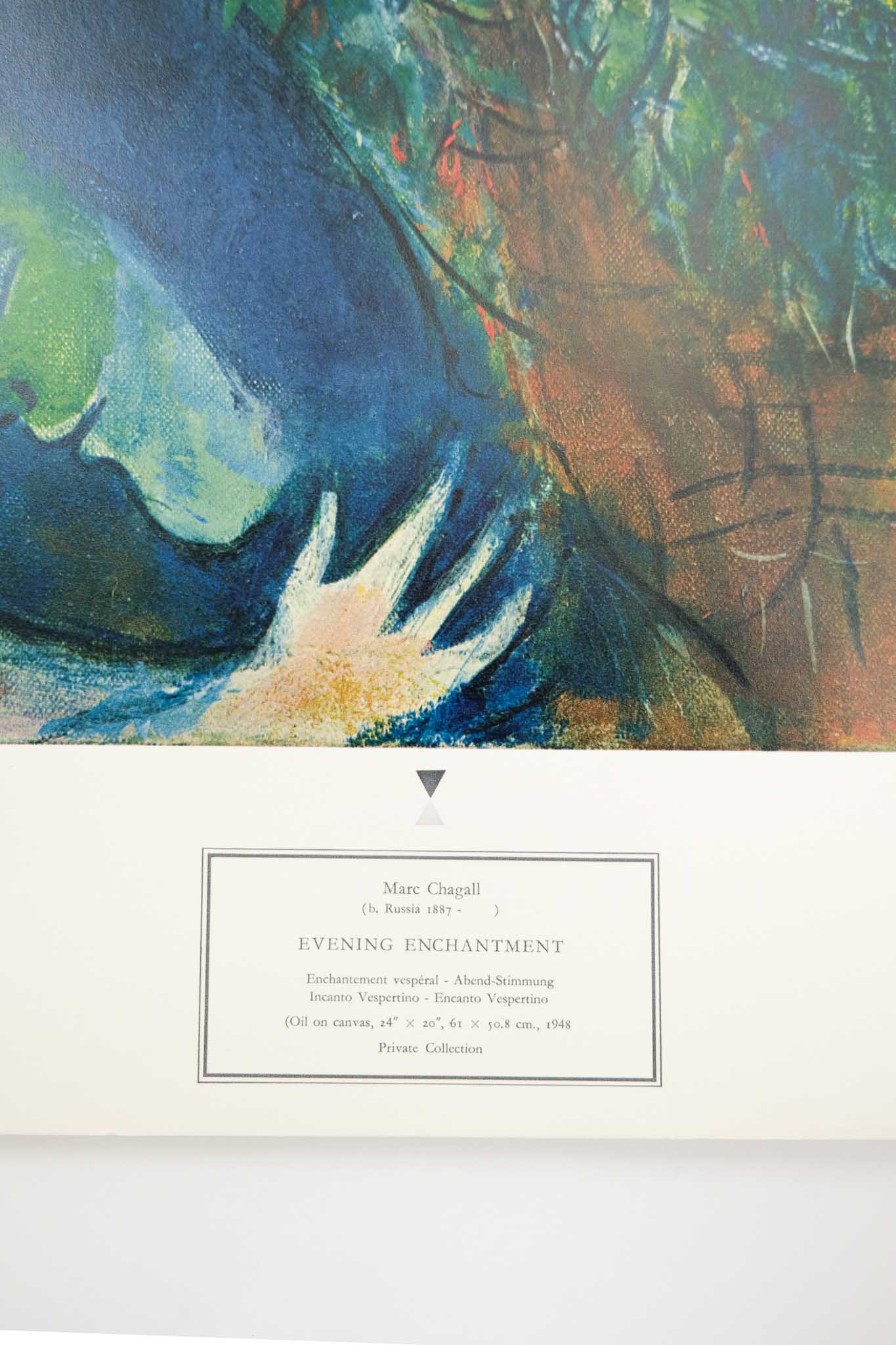 Marc Chagall Evening Enchantment Print