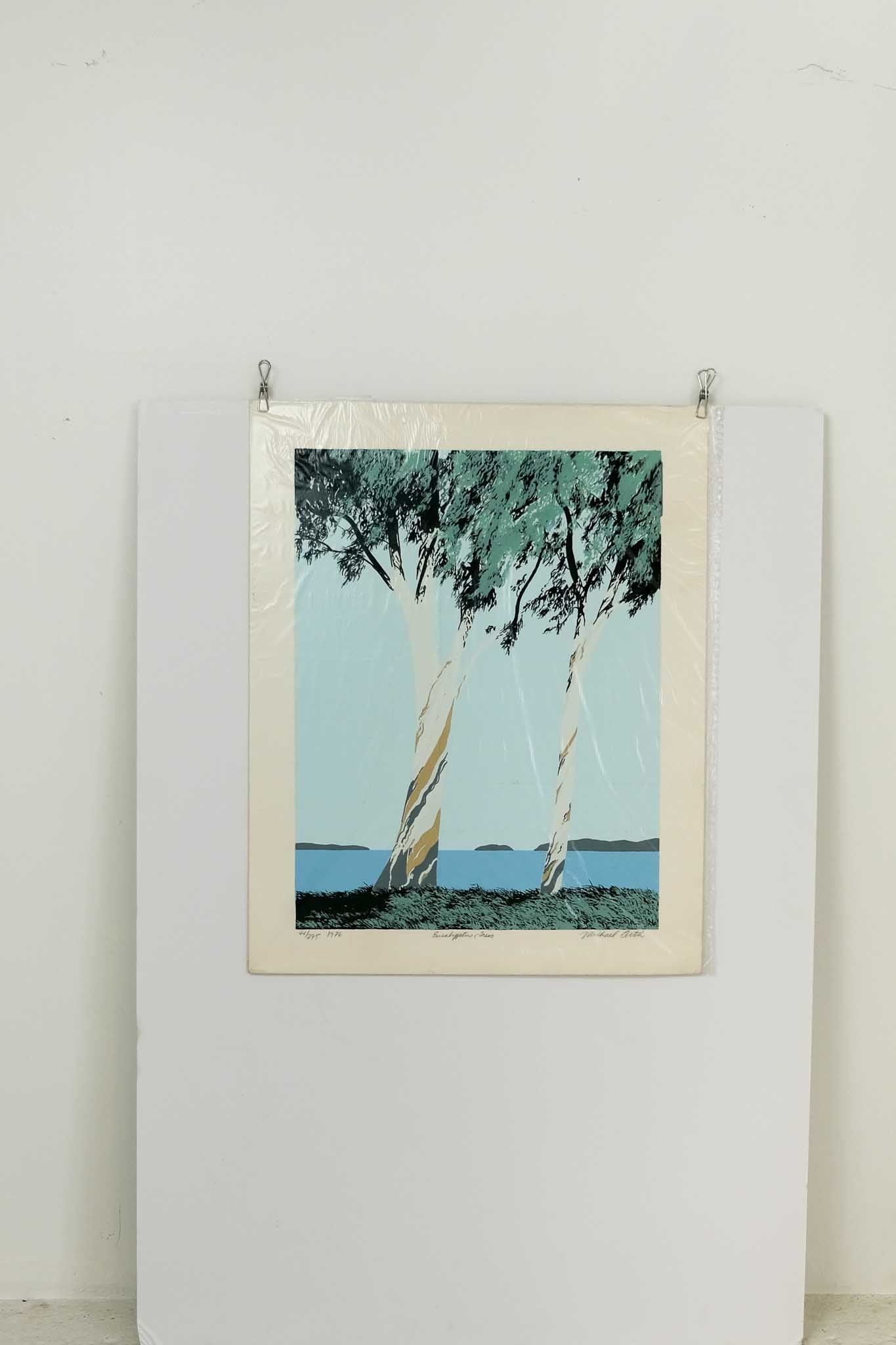 Michael Arth "Eucalyptus Trees" 1976 Lithograph Print