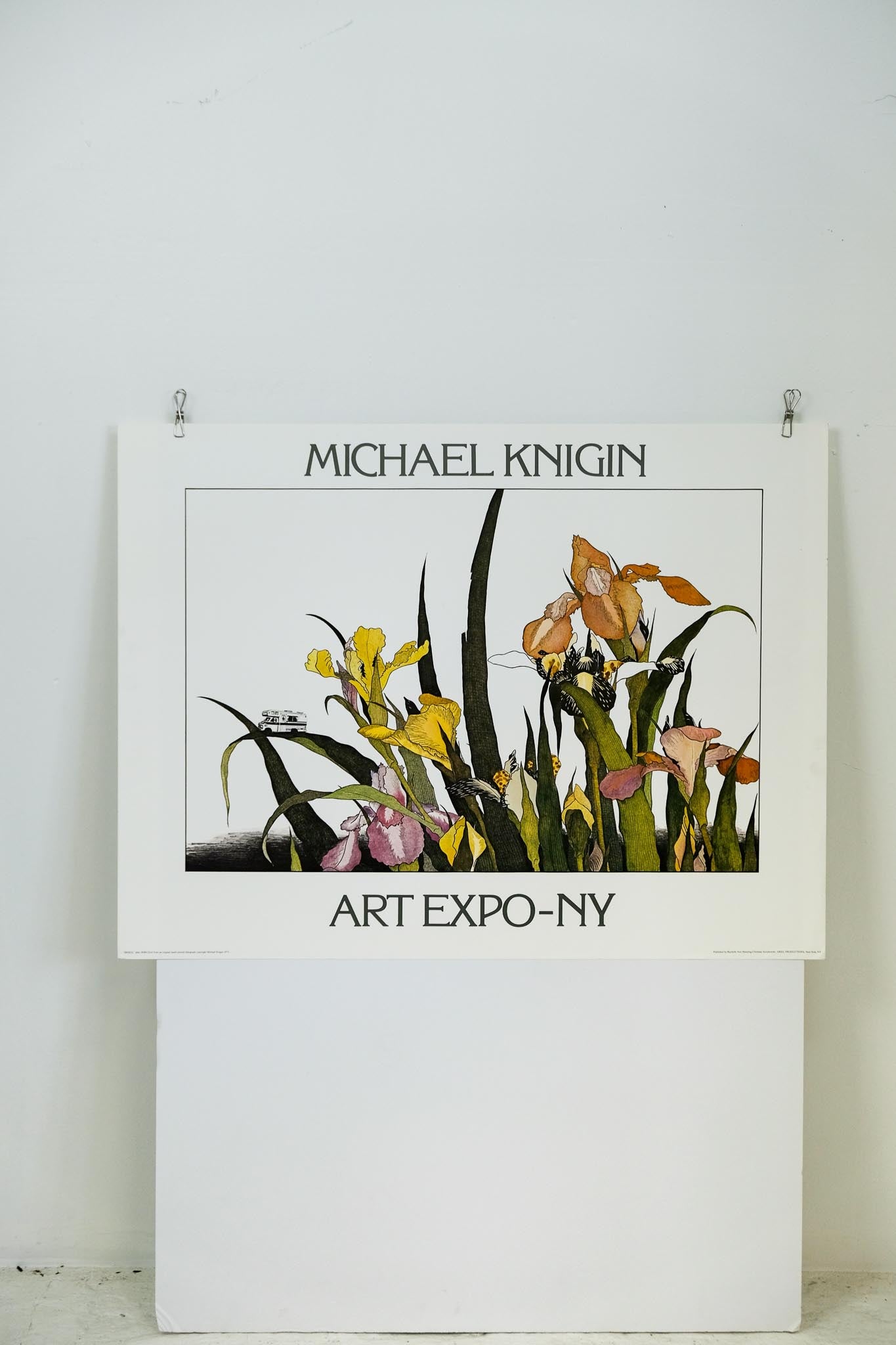 Michael Knigin "Irises" 1975 Print