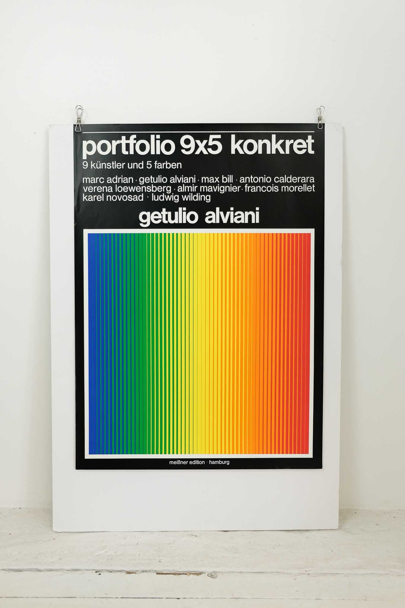 Original Portfolio 9x5 Konkret Getulio Alviani Poster