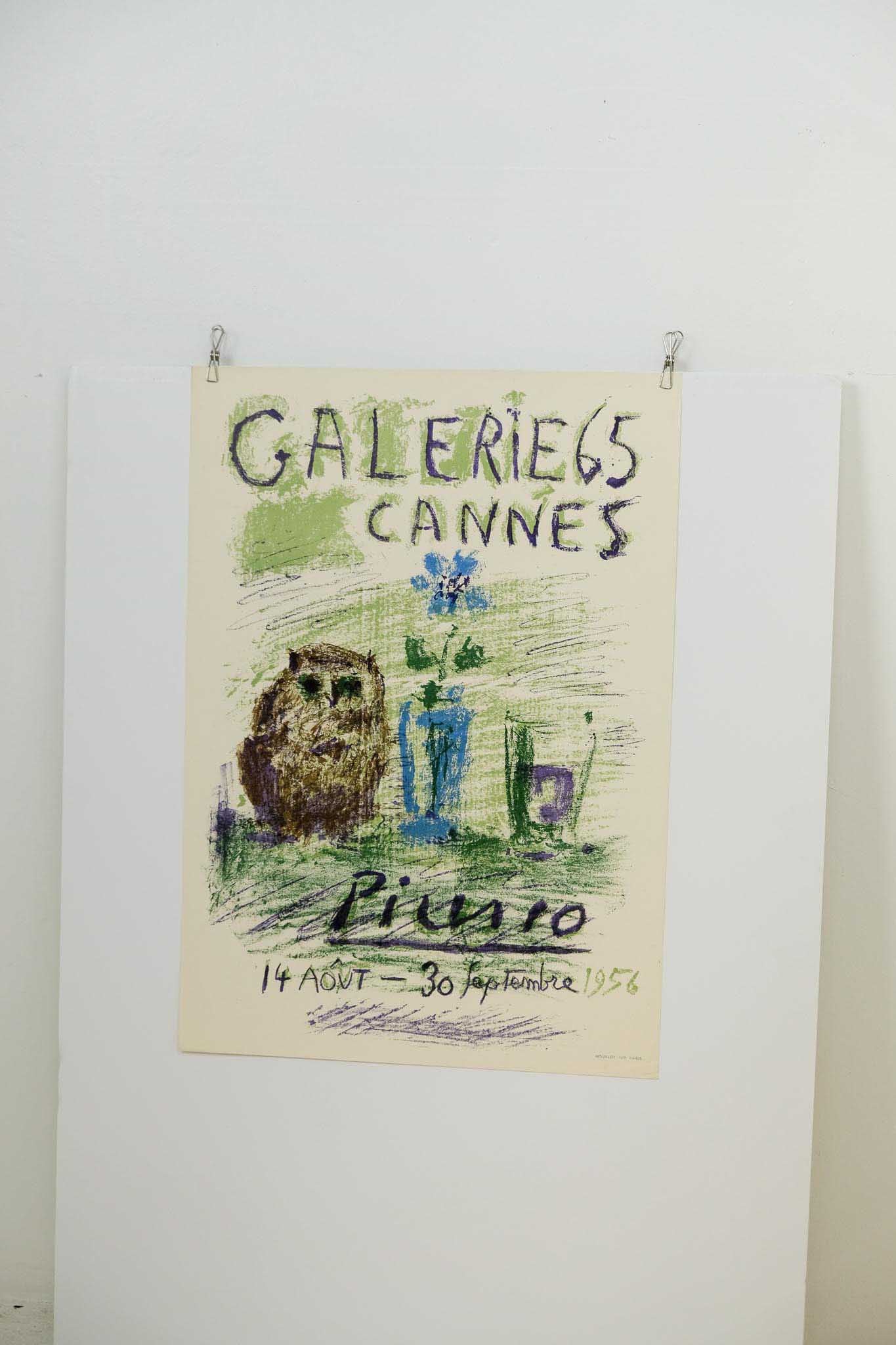 Pablo Picasso Galerie 65 Cannes Lithograph 1956