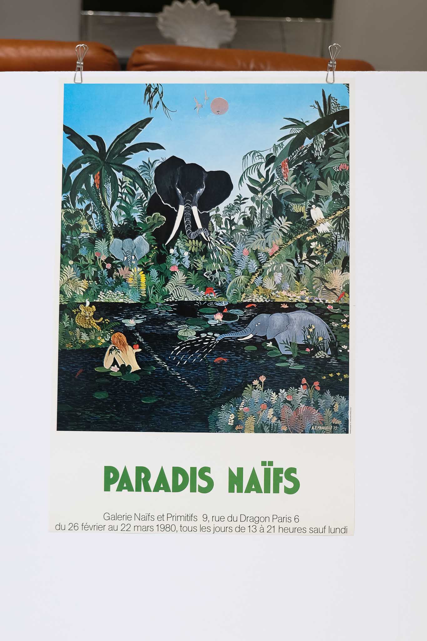 Paradis Naifs 1980 Print
