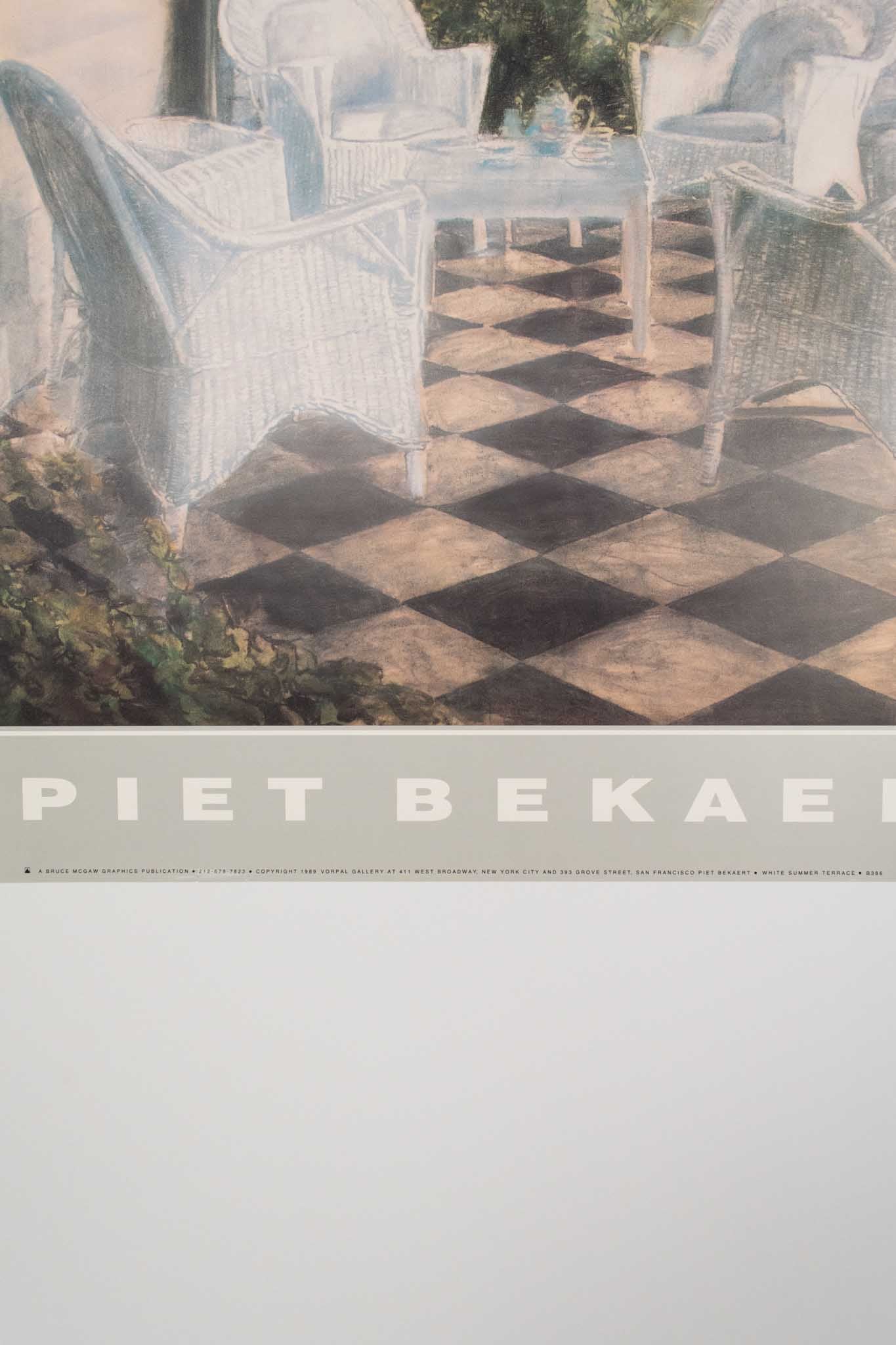 Piet Bekaert "White Summer Terrace" 1988 Print