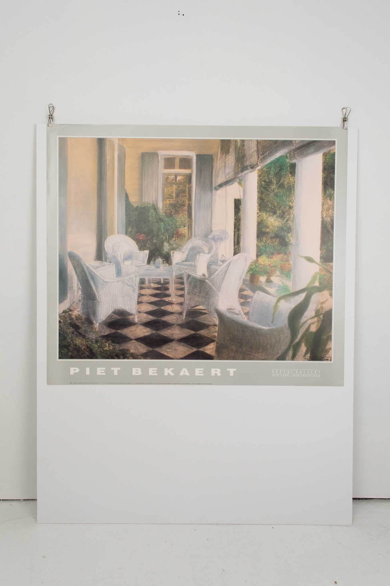 Piet Bekaert "White Summer Terrace" 1988 Print