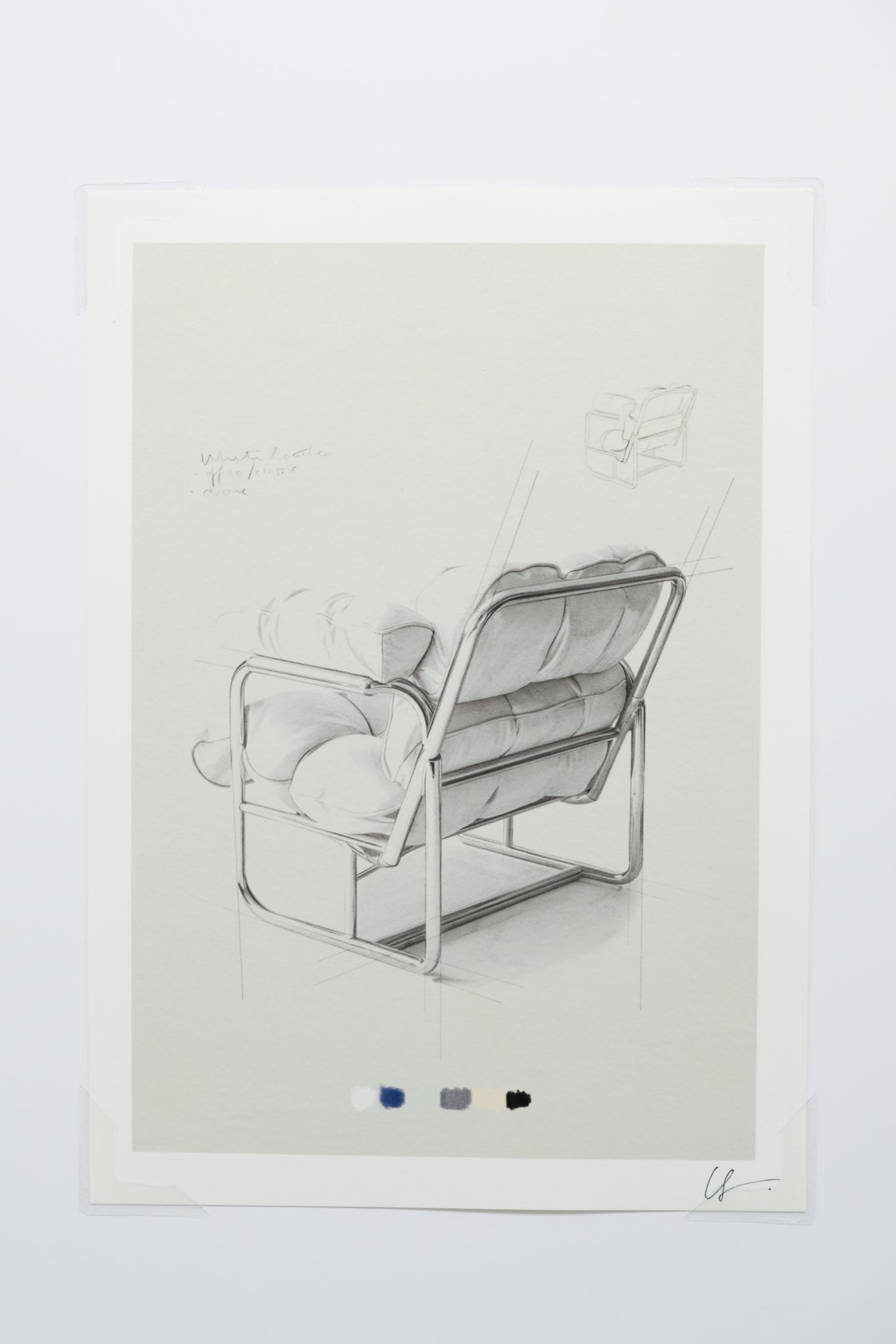 Kei Meguro - Uncollected Chairs: An Imaginary Vintage Wishlist Process Drawings