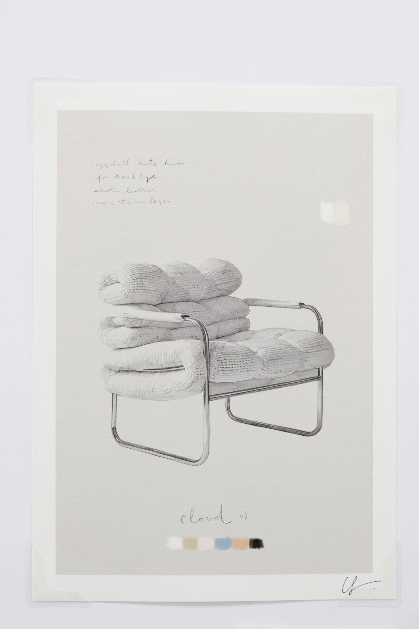 Kei Meguro - Uncollected Chairs: An Imaginary Vintage Wishlist Process Drawings